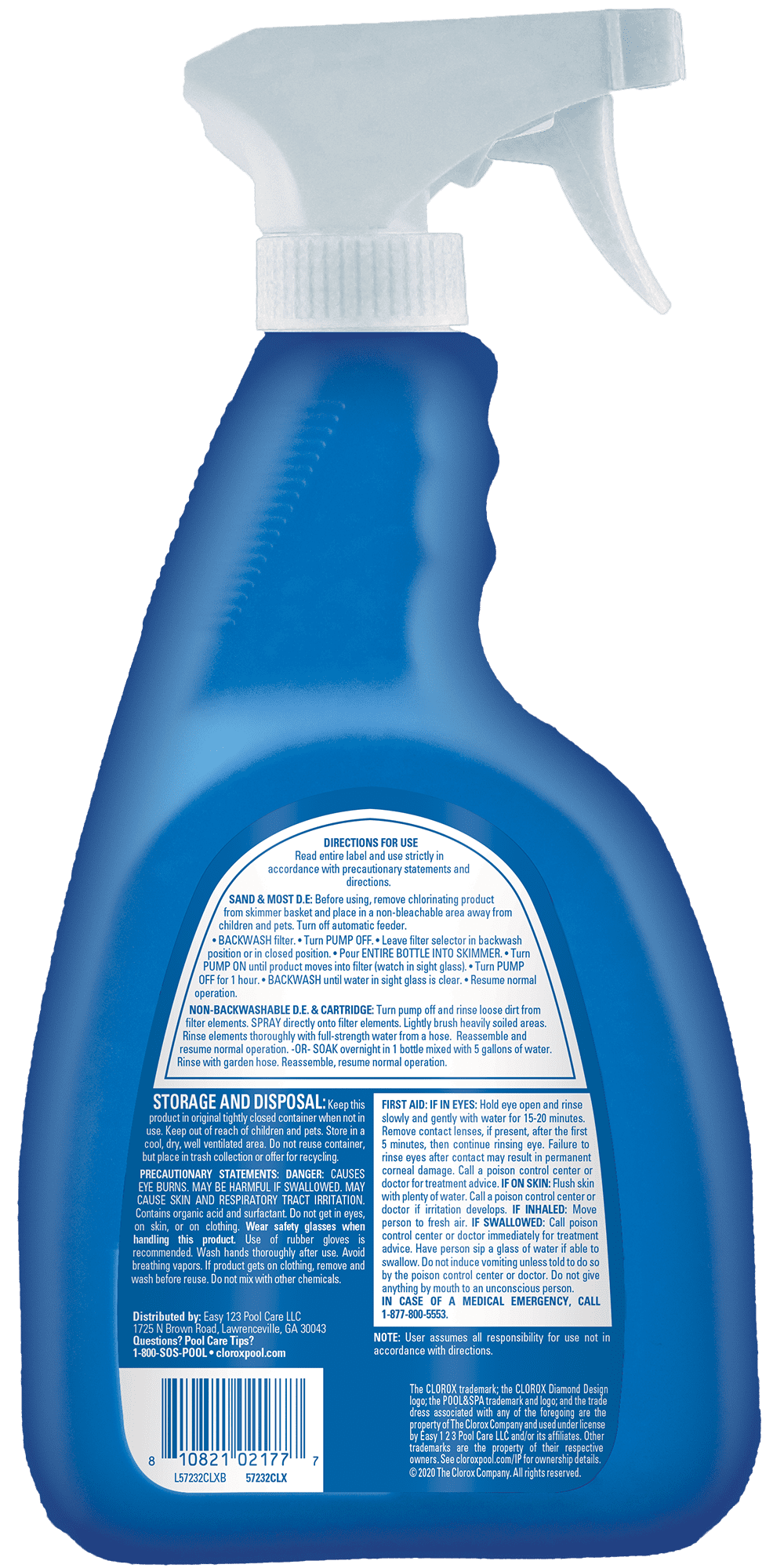 Clorox Pool&Spa Filter Cleaner Spray for Swimming Pools (32 oz) zifo1