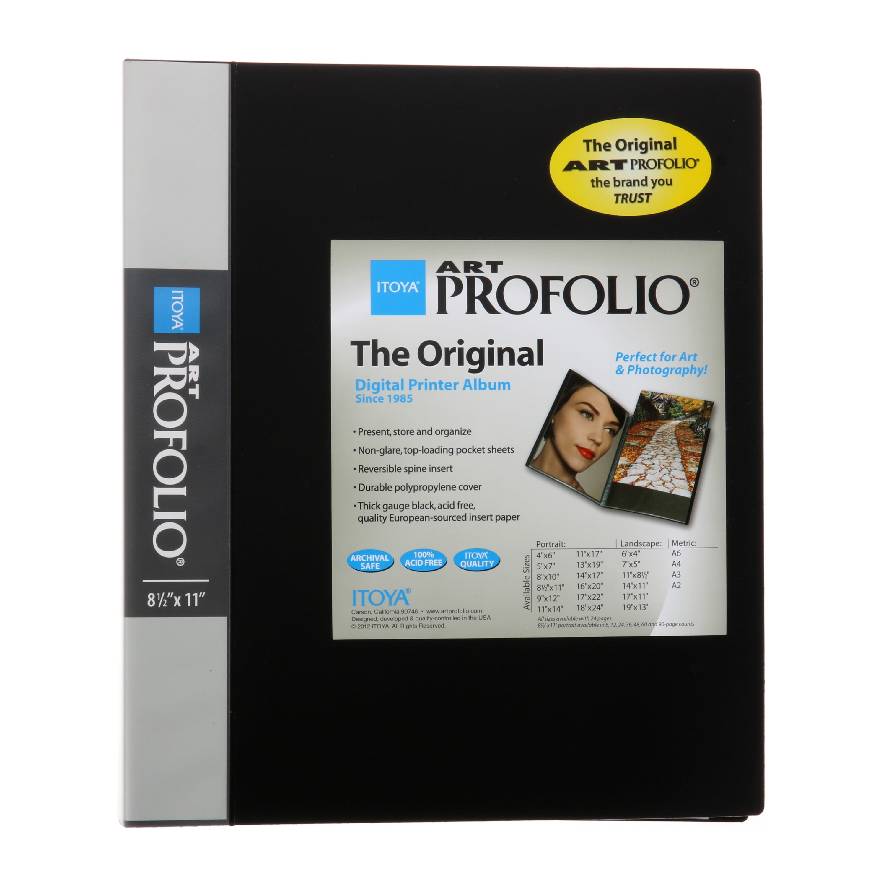 Itoya Original Art ProFolio Presentation Book (White, 8.5 in x 11 in, 48-Page) ypgjb