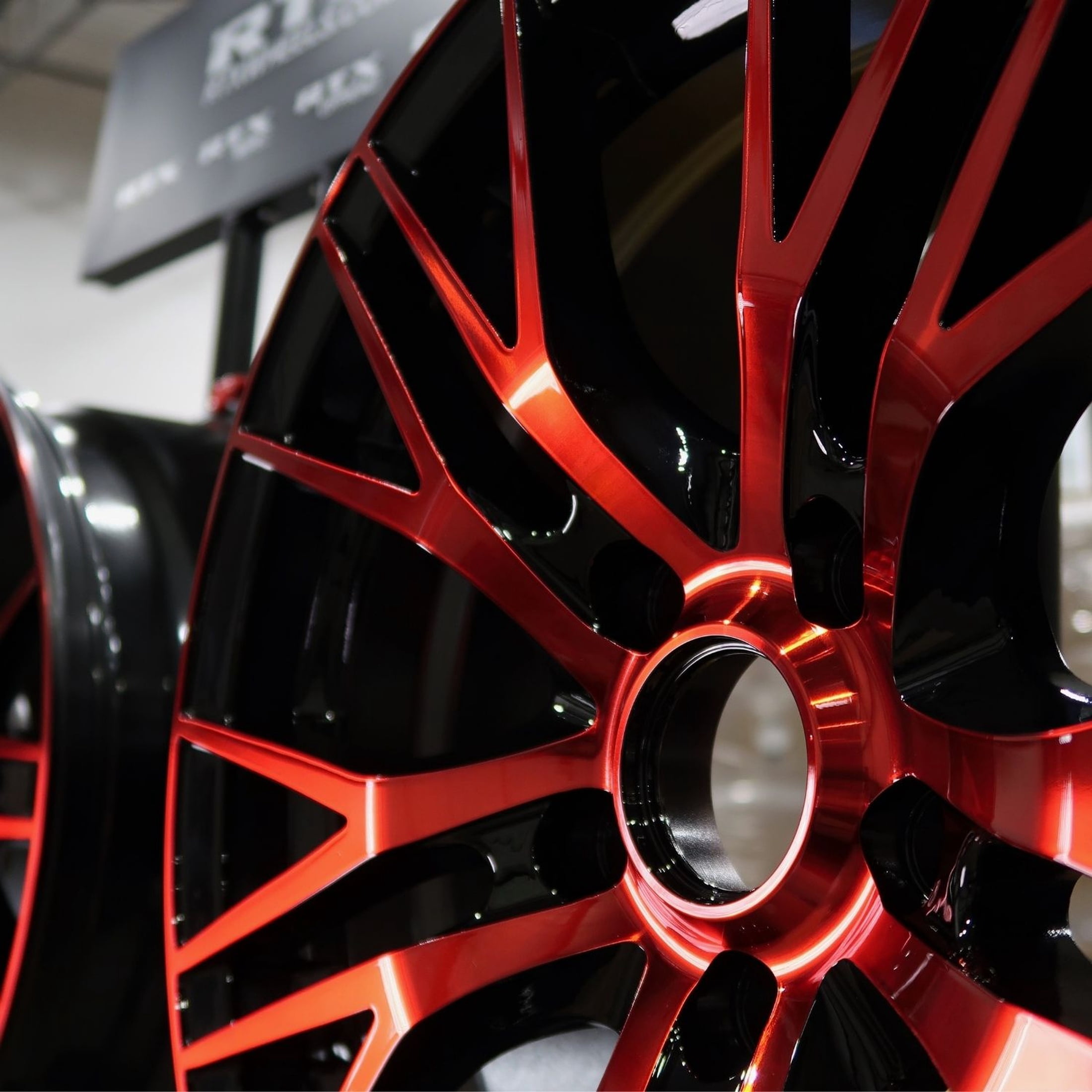 NextSet Wheels Alloy Wheel Rim (Black Machined Red, 18 in) t5f1l