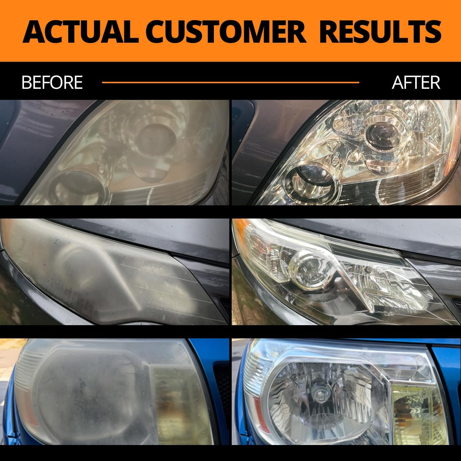 Cerakote Ceramic Headlight Restoration Kit, Professional DIY Lens Restorer (8-Wipe Kit) kwkwa