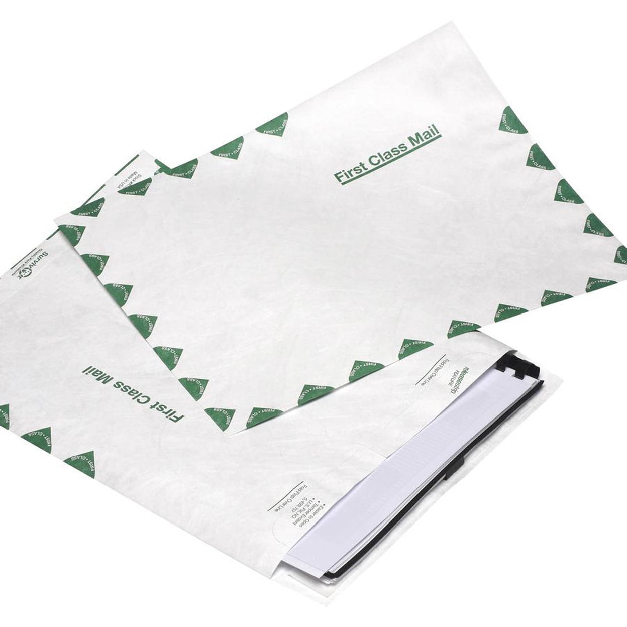 Survivor Tyvek Shipping Envelopes, Tear-Resistant Mailing Mailers, Peel and Seal Closure (White, 10 in x 13 in, 100 Count) pxgfc