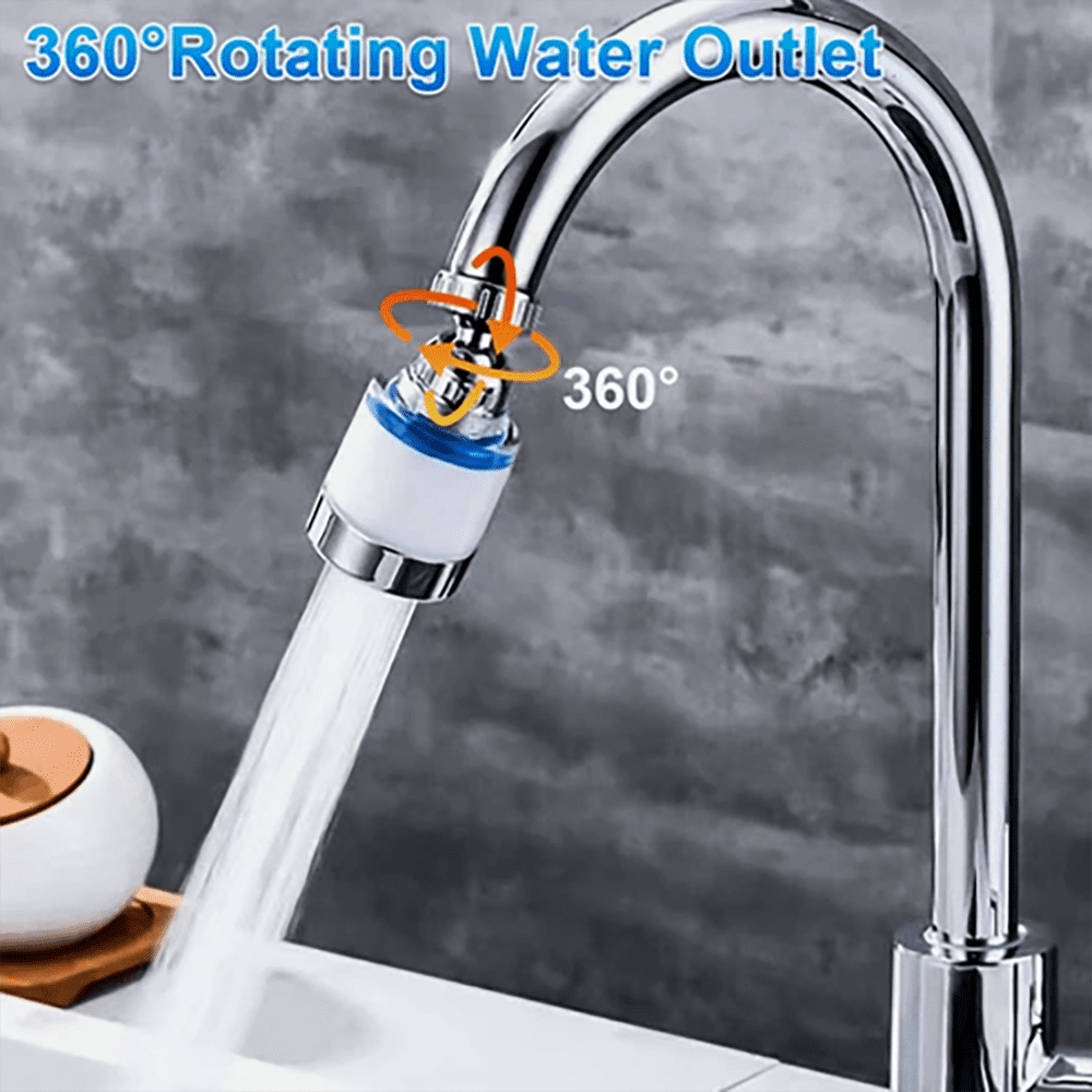 Generic Kitchen & Bathroom Sink Faucet Water Filter System (Silver, 1 Pack) kbel4