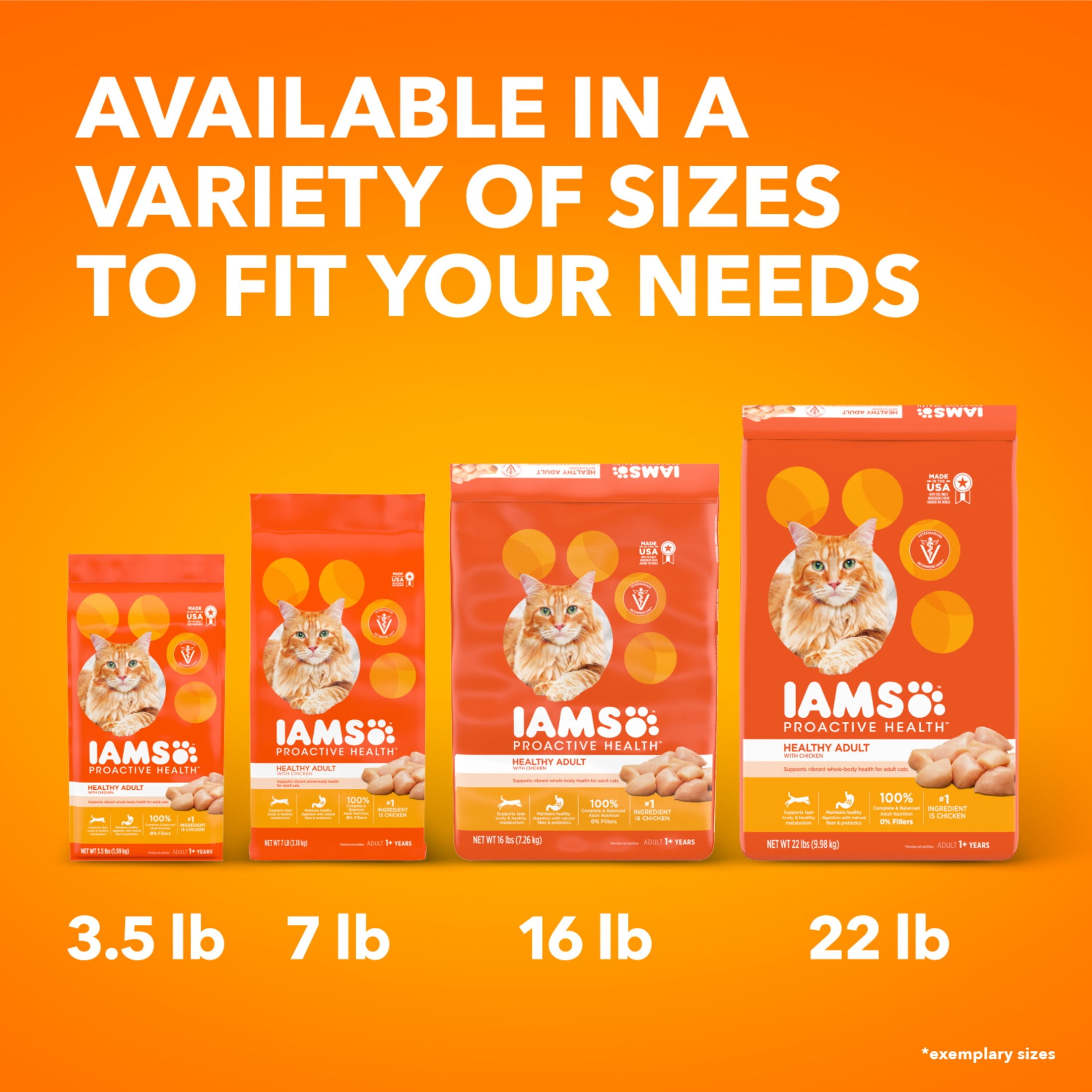 Iams Proactive Health Chicken Dry Cat Food (Chicken, 7 lb) mtw4h