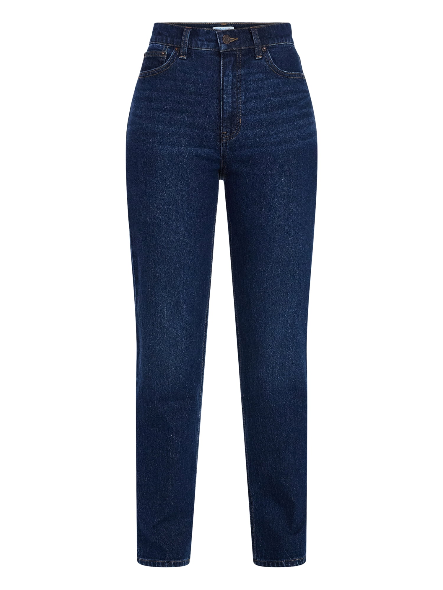 Time and Tru Women's High Rise Straight Leg Jeans (Classic Blue, Size 4) i8884