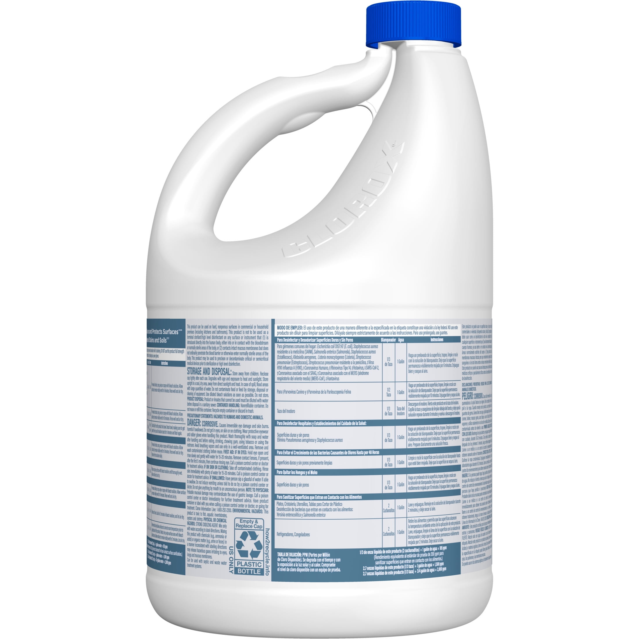 Clorox Germicidal Bleach Cleaner, Regular Scent, Concentrated Disinfectant (121 fl oz) sw00g