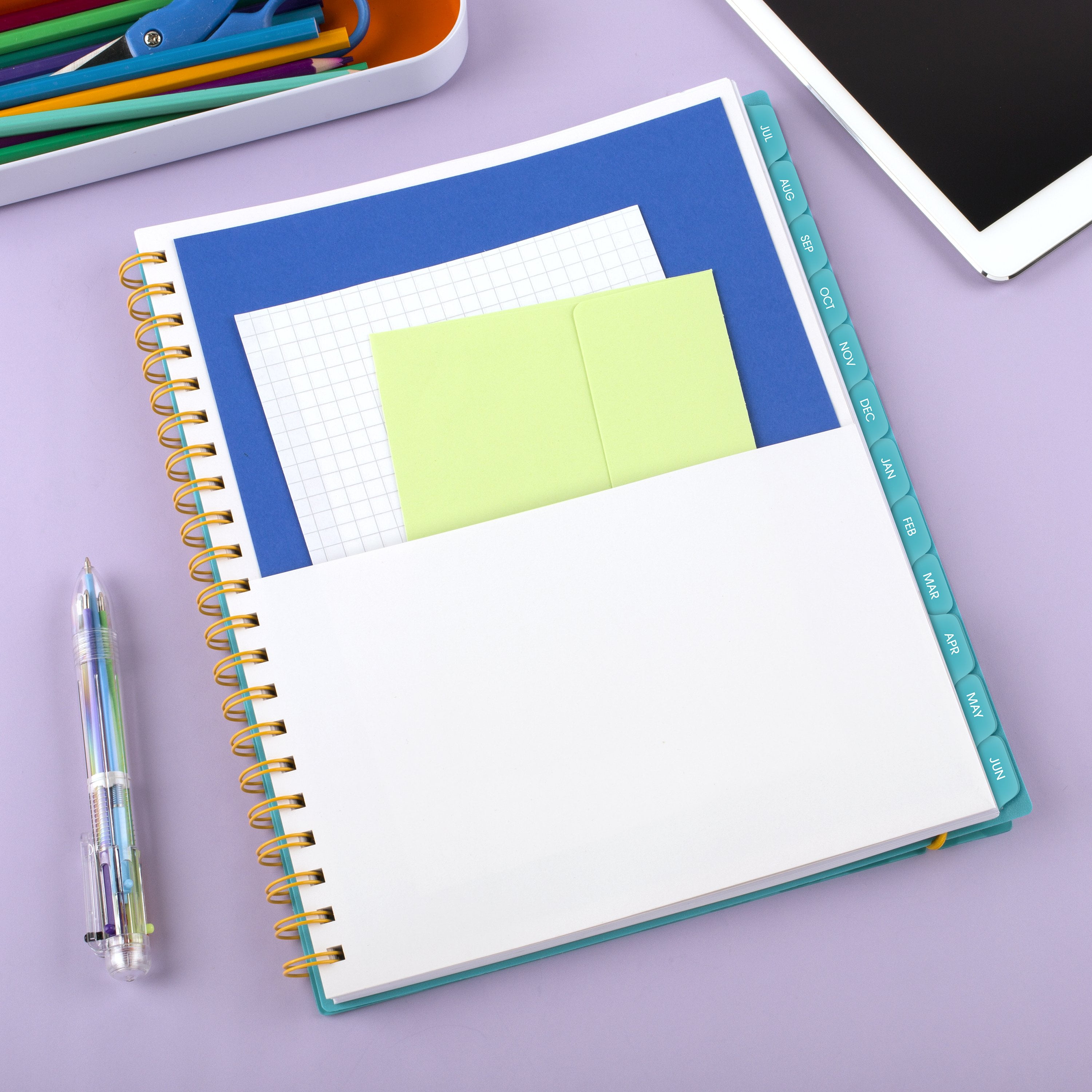 Mead Academic Planner 2026-2027, Weekly & Monthly Organizer (Tranquil Turquoise, 8.5 in x 11 in) 6uoy5