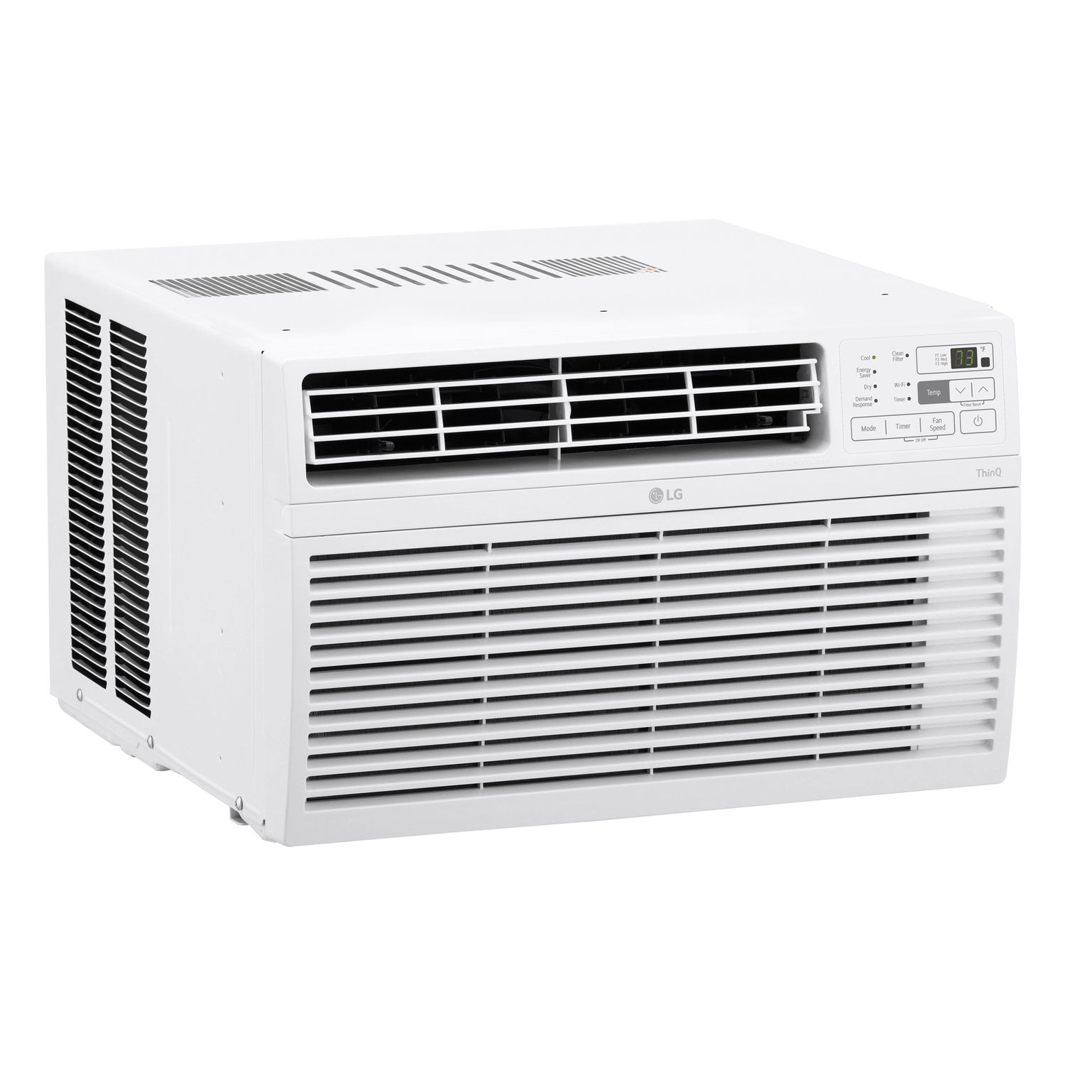 LG 8,000 BTU Window-Mounted Air Conditioner with Wi-Fi Control (White, 350 sq ft) cqpq7