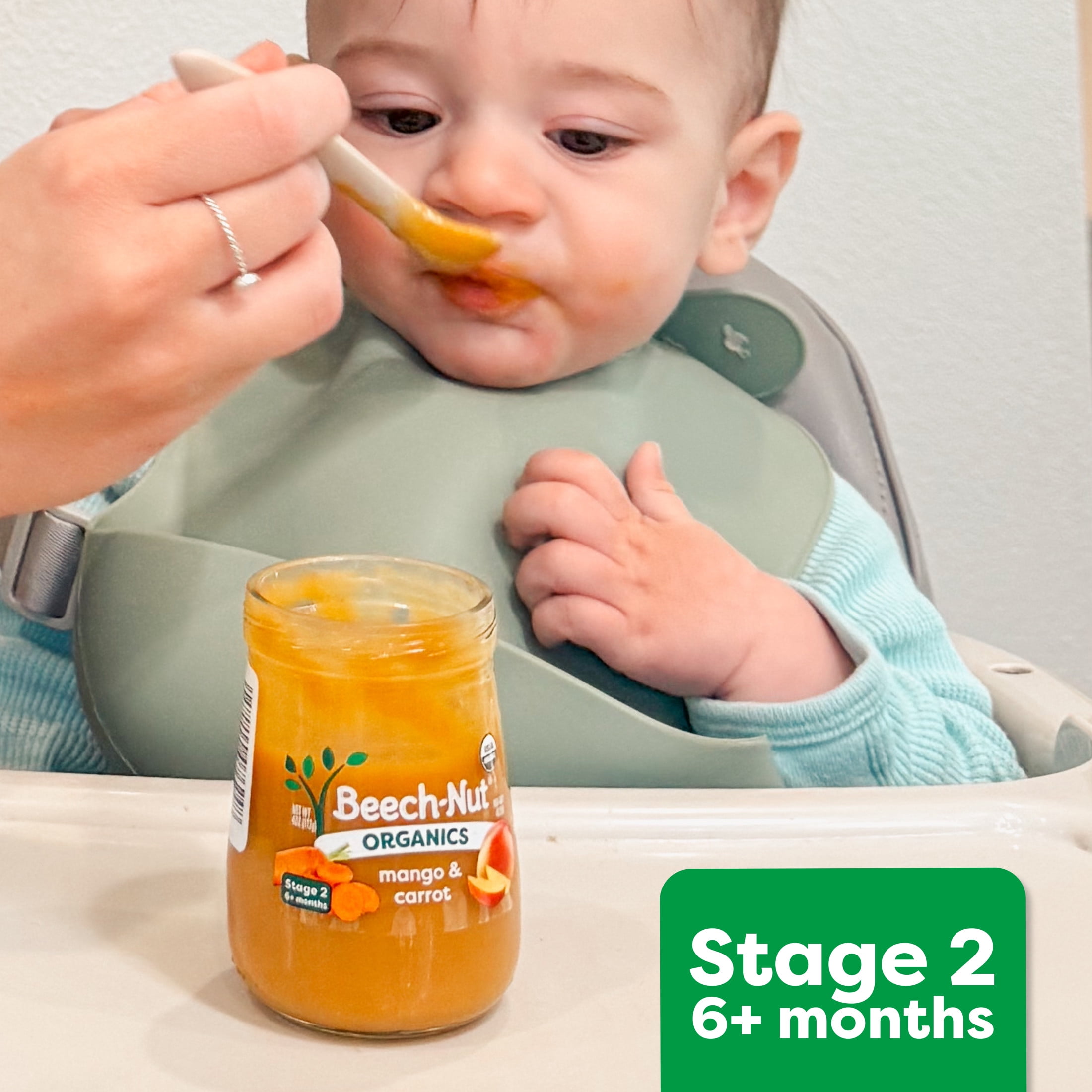 Beech-Nut Organics Stage 2 Berry Lovers Baby Food Variety Pack (8 Pack, 4 oz Jars) iuj5d