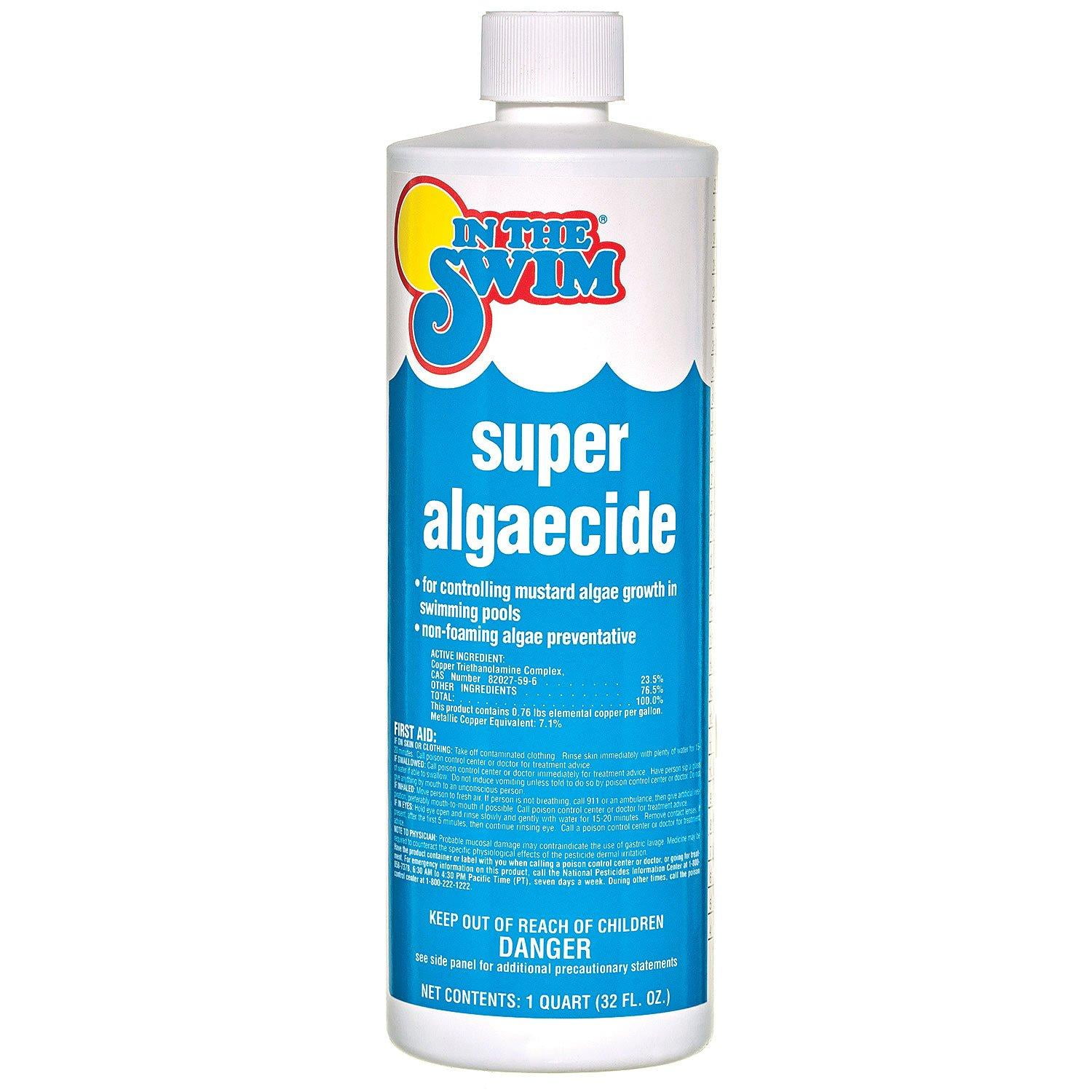 In The Swim Super Algaecide for Swimming Pools, Non-Foaming Yellow and Mustard Algae Preventative (32 fl oz) p8l3w