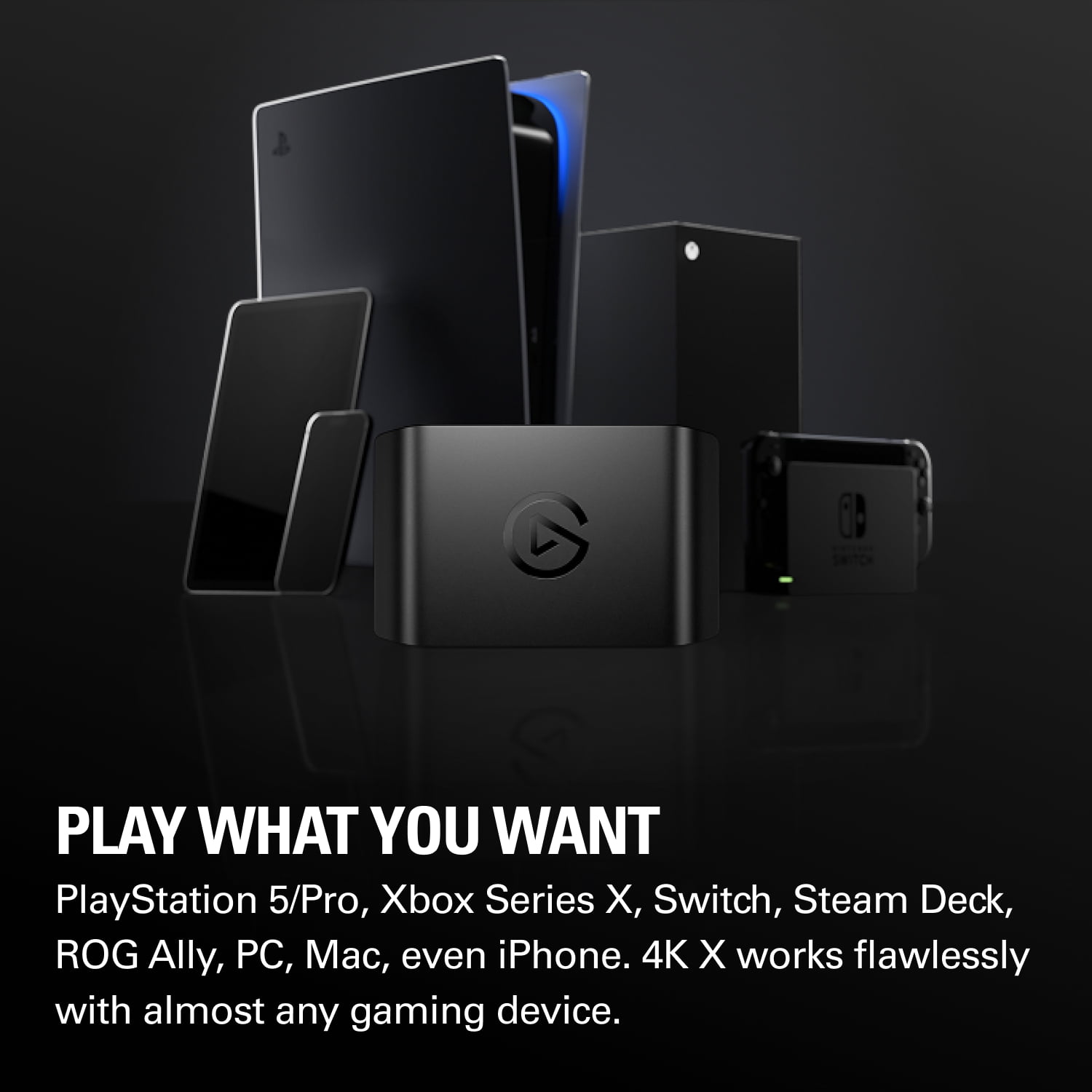 Elgato Game Capture 4K S External Video Capture Card with Chat Link Pro (4K60 HDR10, VRR Passthrough, 1 Pack) wf5n0