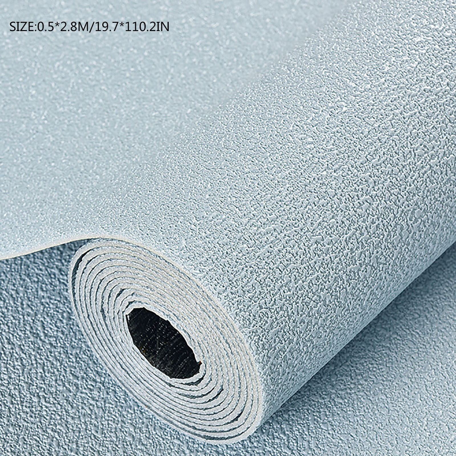 Bowayaoa Peel and Stick Wallpaper Decorative Vinyl Contact Paper for Kitchen and Bedroom (Blue, 110.2 in x 19.7 in) 8q7xf