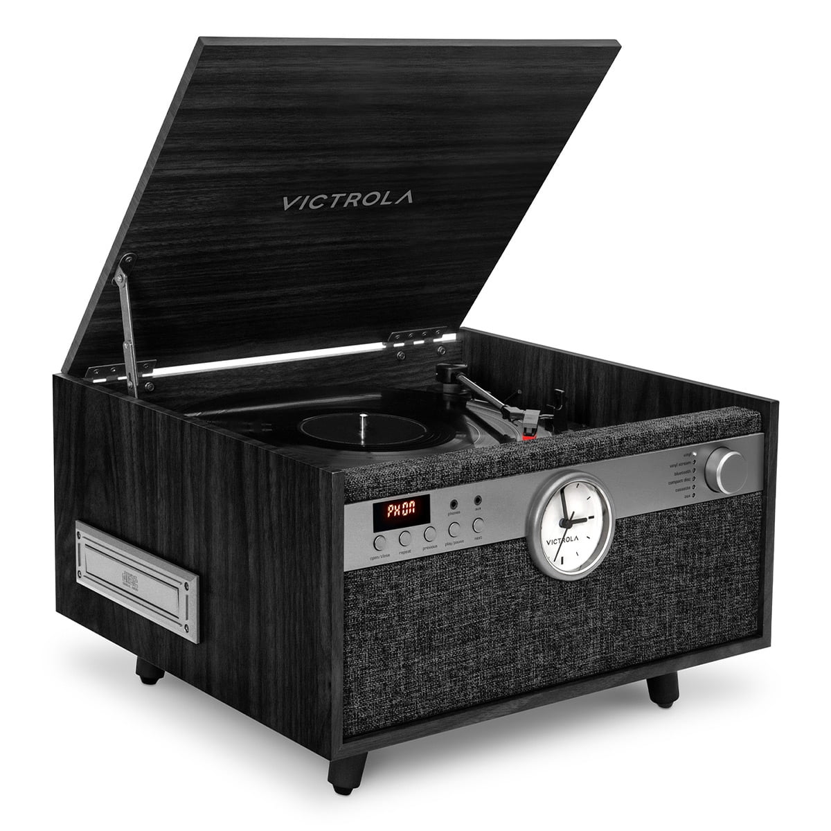 Victrola Century Signature+ 6-in-1 Music Center (Black) ssn33