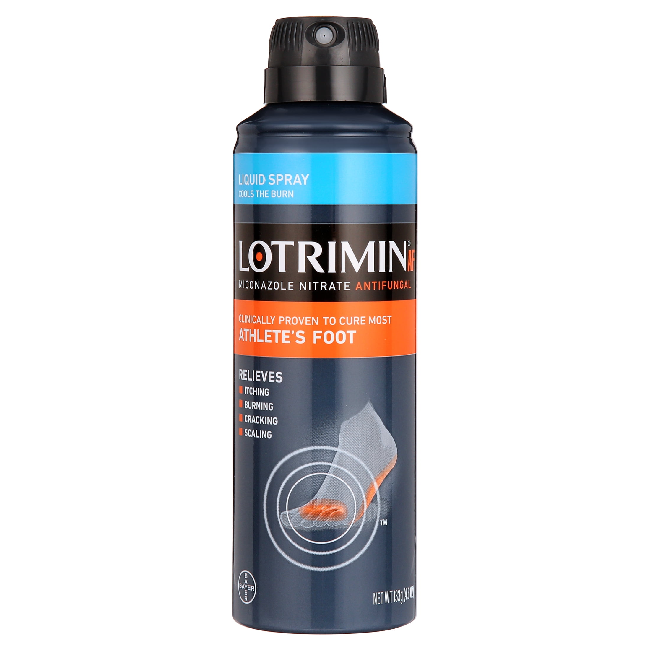 Lotrimin AF Athlete's Foot Liquid Spray, Antifungal Treatment for Itchy Skin (4.6 oz) w9c9q