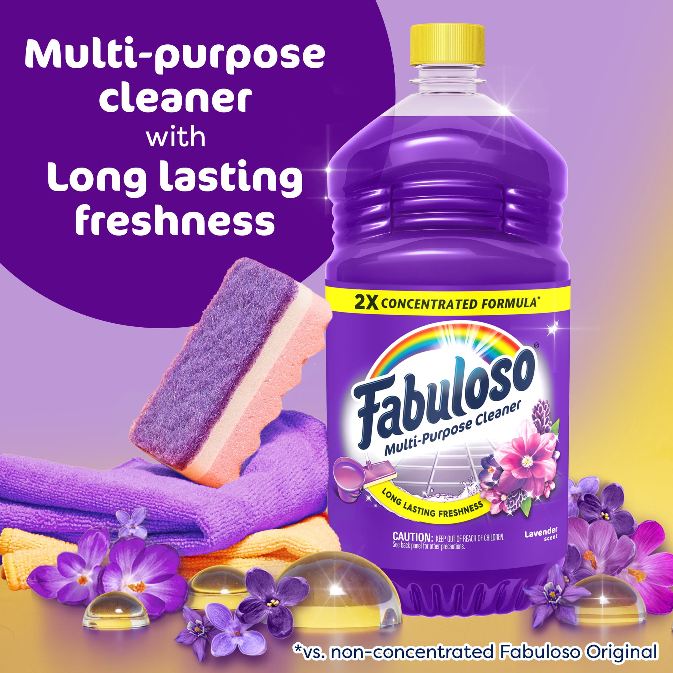 Fabuloso 2X Multi-Purpose Cleaner, Lavender Scented Surface and Floor Cleaner (33.8 fl oz) ev0r4