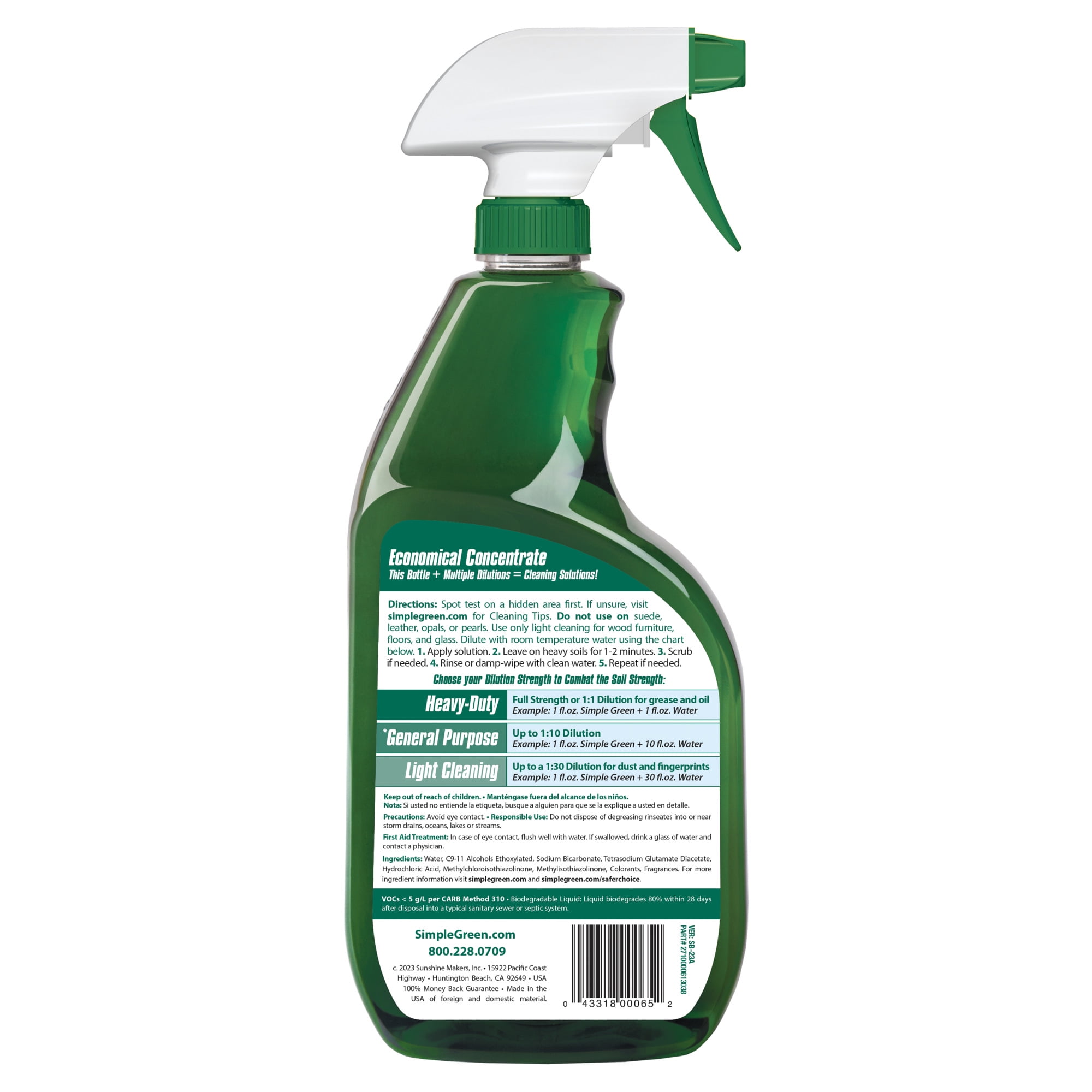 Simple Green All-Purpose Cleaner Concentrate, Heavy-Duty Degreaser and Stain Remover (Original, 3 Pack, 32 fl oz) otipt