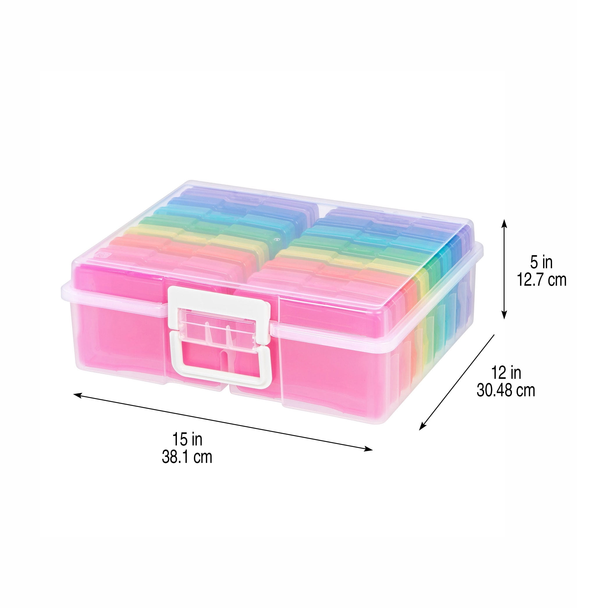 Simply Tidy Photo & Craft Keeper Storage Organizer (Multicolor, 16-Case Set) 69wev