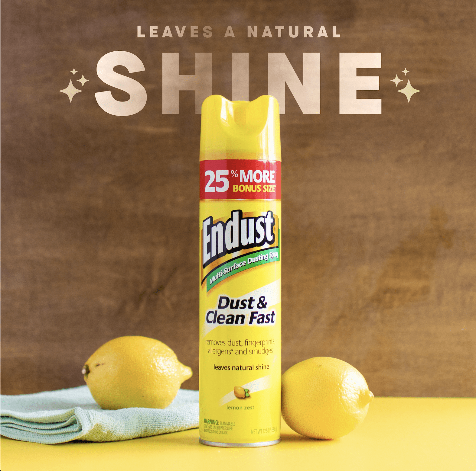 Endust Multi-Surface Dusting and Cleaning Spray, Lemon Zest Scent (12.5 oz) i3v1n - Image 5