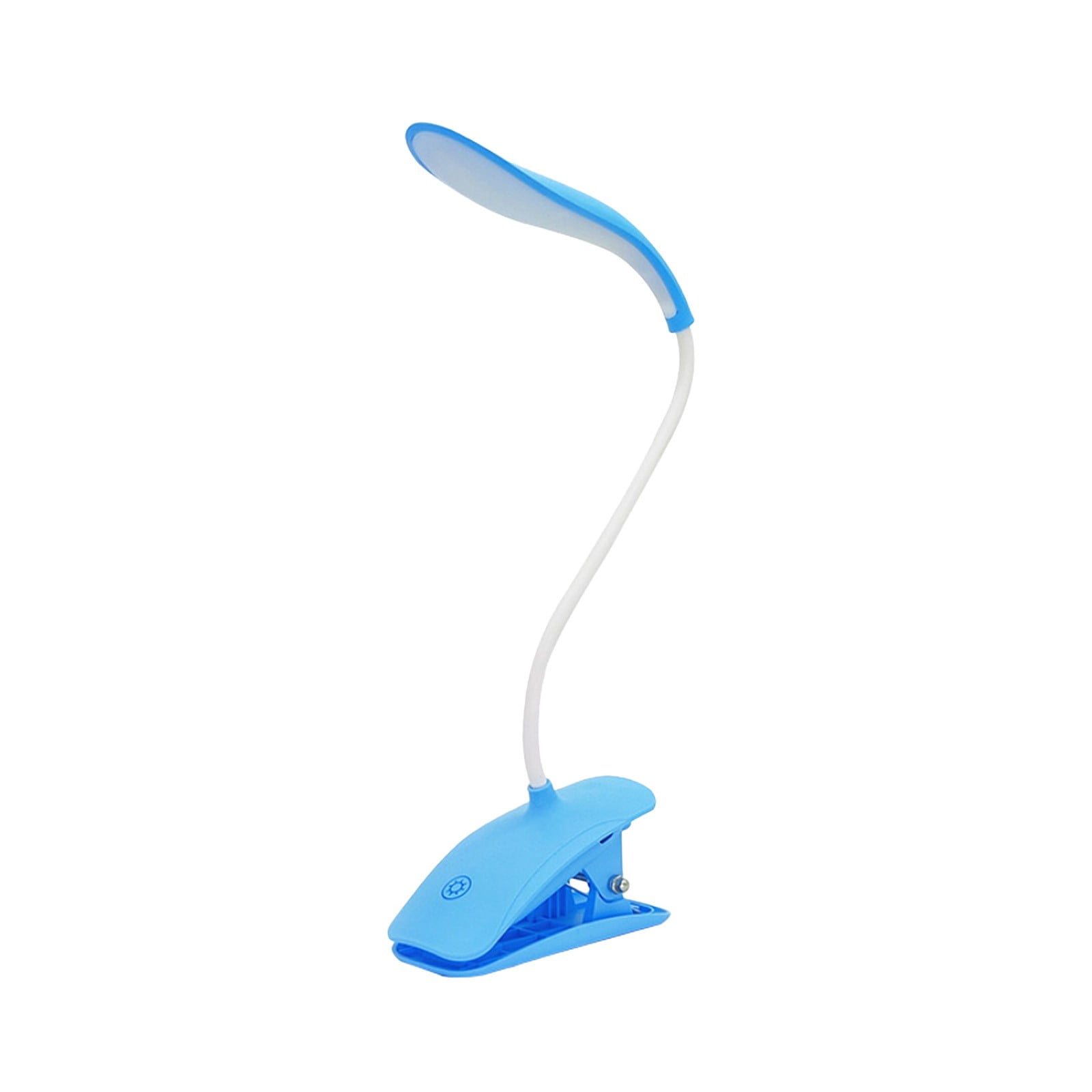 Tuvgenk LED Desk Lamp Eye-Friendly Dimmable Reading Light with Flexible Gooseneck (Blue, 5.9 in x 3.9 in x 2.6 in) buzkt