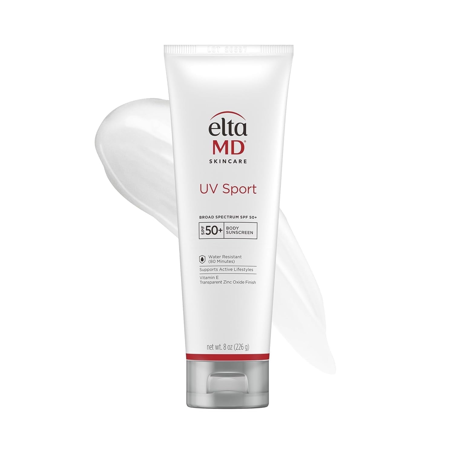 EltaMD UV Sport Broad Spectrum SPF 50 Sunscreen Lotion (White, 8 oz) 8oanq