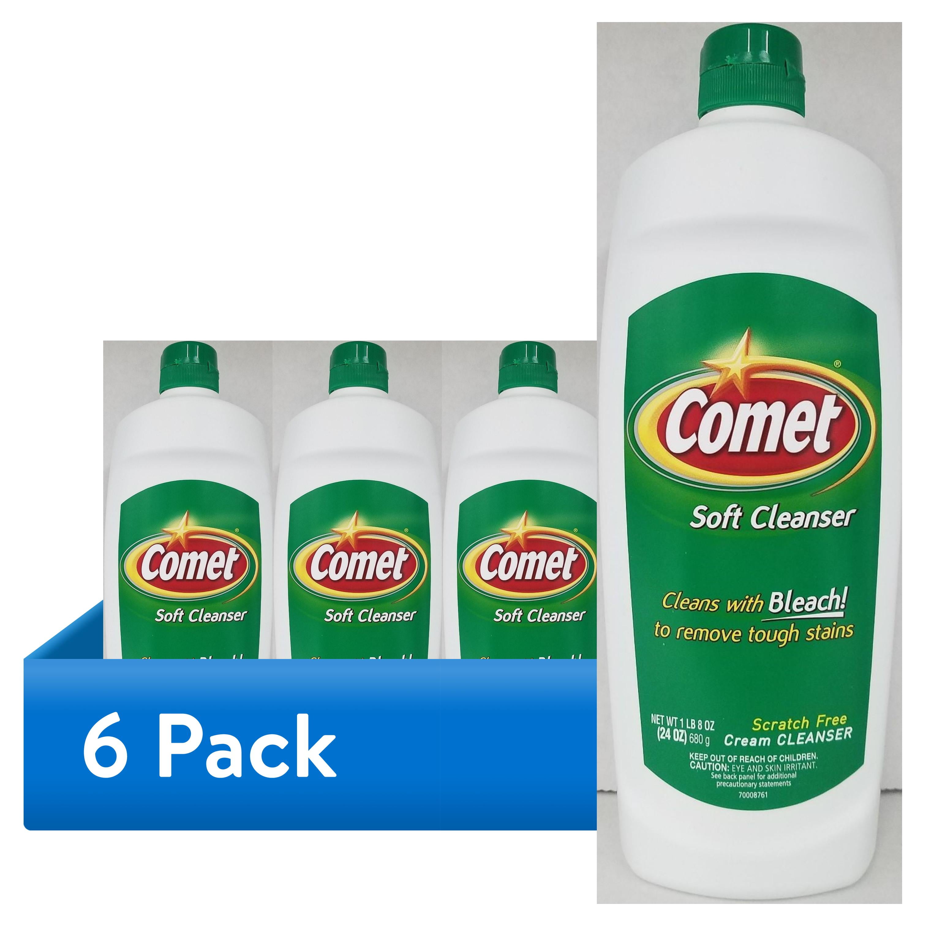 Comet Cleanser Cream with Bleach, Scratch-Free Multi-Surface Cleaner (6 Pack, 24 oz) ib95d