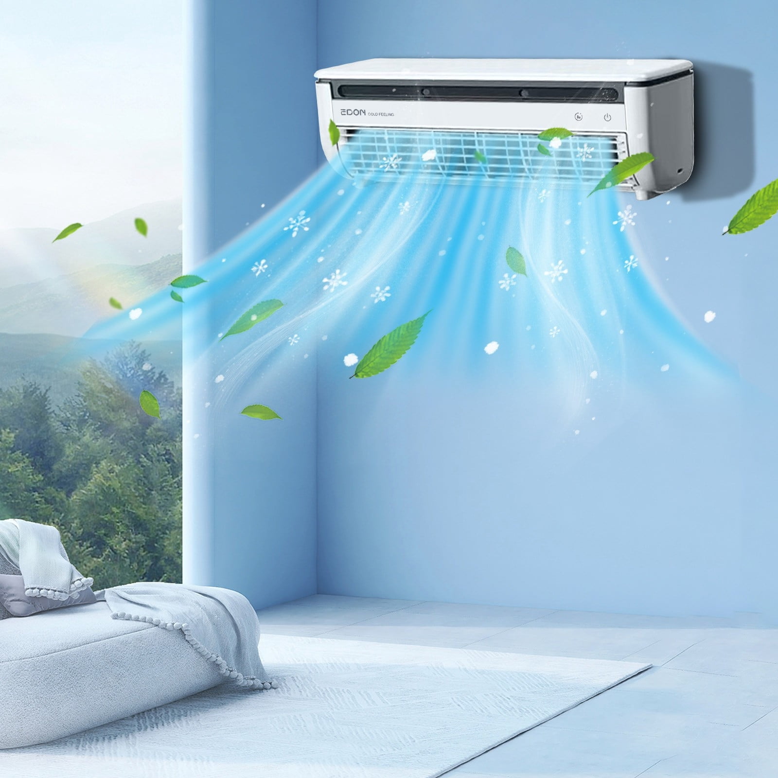 FYHALE 12000 BTU Mini Split Air Conditioner and Heater (White, 750 Sq.ft) q1xlg