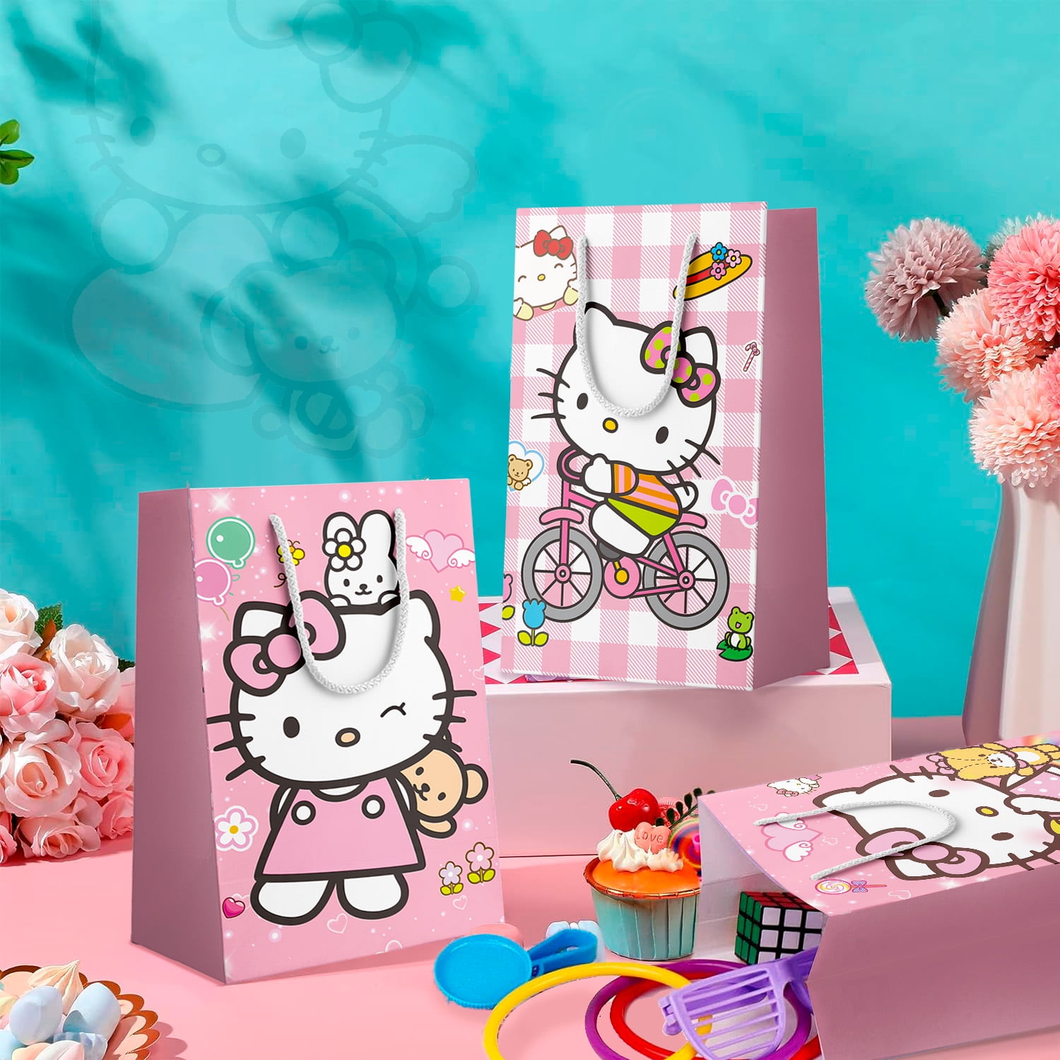 Partebloon Hello Kitty Party Favor Bags (Pink, 24 Pack) gi2u2