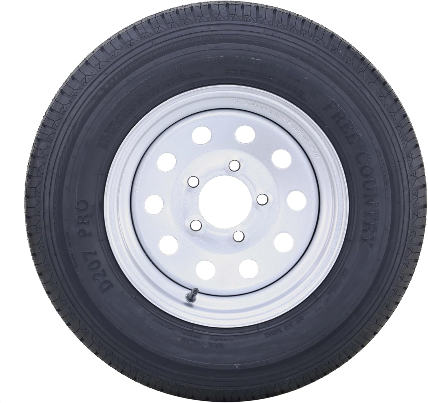 Free Country Trailer Tire and Wheel Assembly (ST175/80R13, 6-Ply, 5 Lug on 4.5 in, White Spoke, Set of 2) vviov