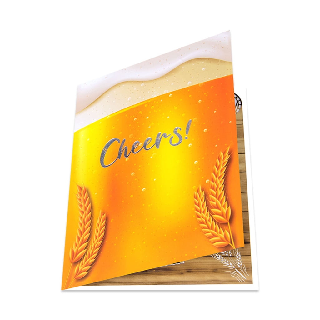 JZROCKER 3D Pop-Up Beer Greeting Card for Father's Day Birthday Anniversary (6 in x 6 in) qn8bk