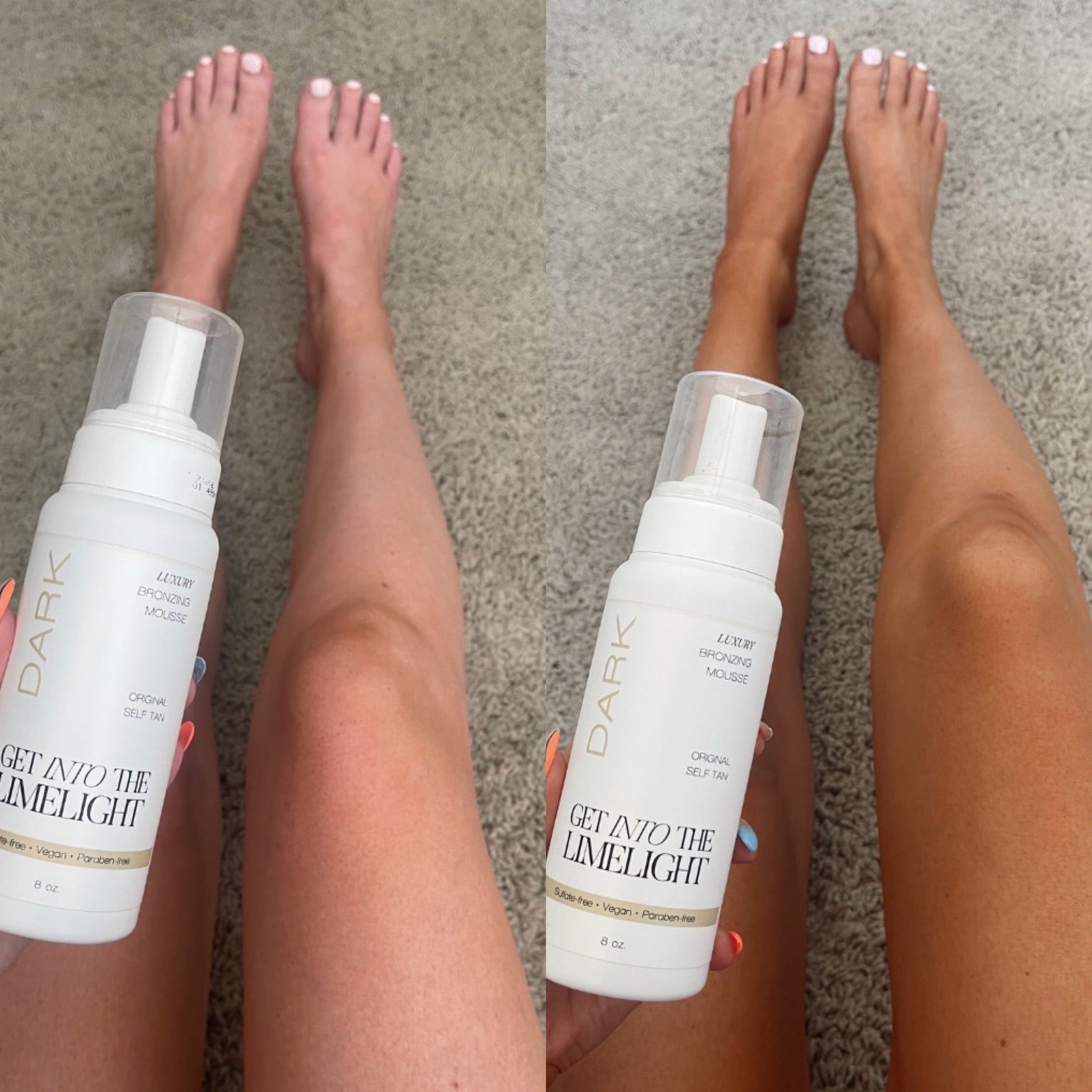 Get Into The Limelight Dark Sunless Tanning Mousse (Dark, 2 Pack, 10 fl oz) inf9f
