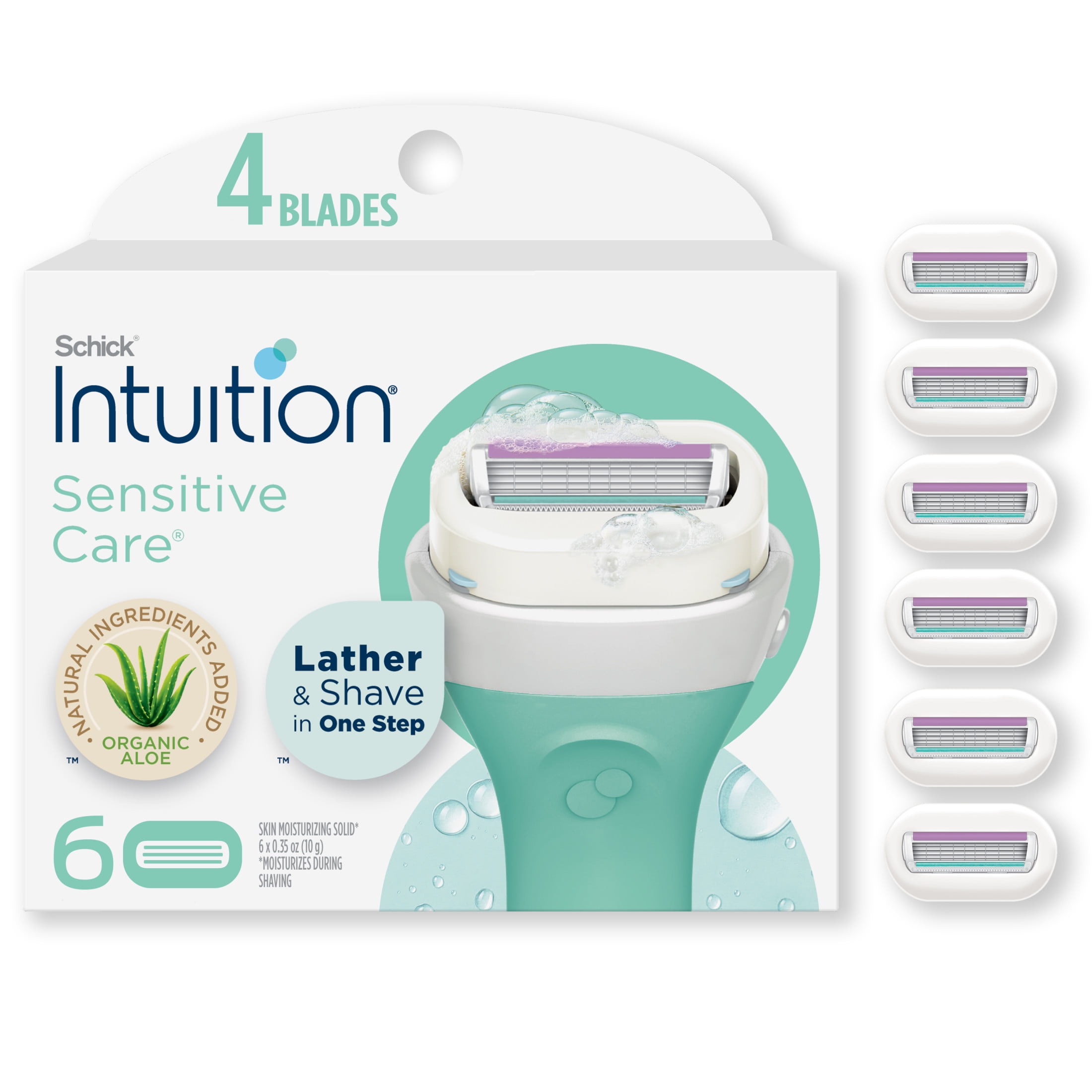 Schick Intuition Sensitive Care Women's Razor Cartridge Refills (6 Count) oqra0