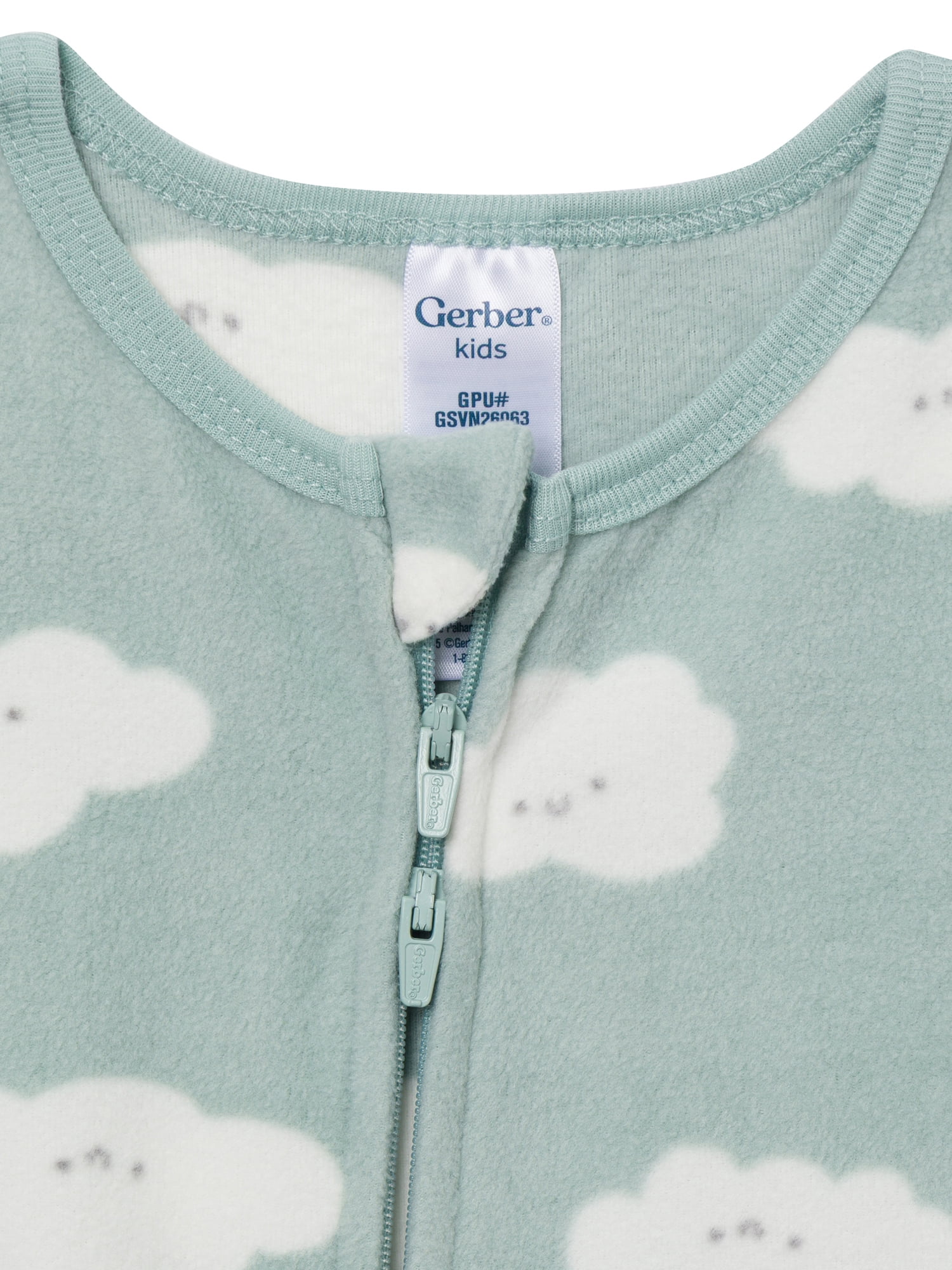Gerber Baby and Toddler Microfleece Blanket Sleeper Pajamas (Neutral, 2-Pack, 0-3 Months to 5T) uvqk2