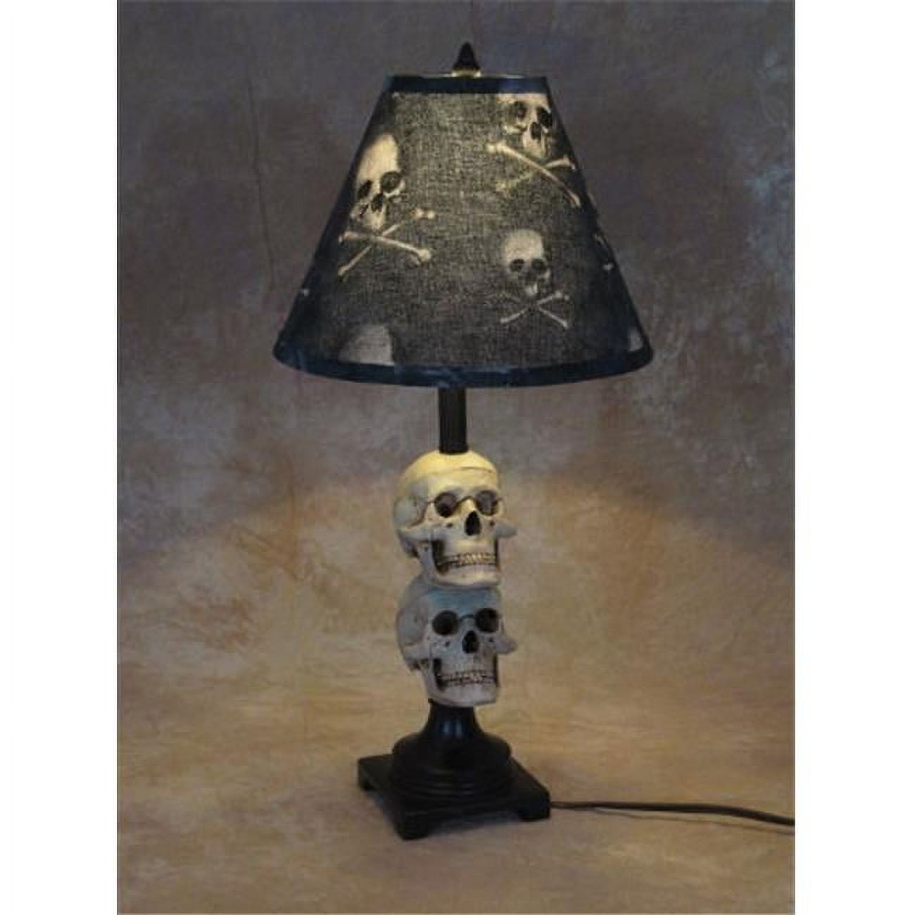 Skeletons And More Skull Desk Lamp with Bone Shade (Medium, 12 in) yvsgv