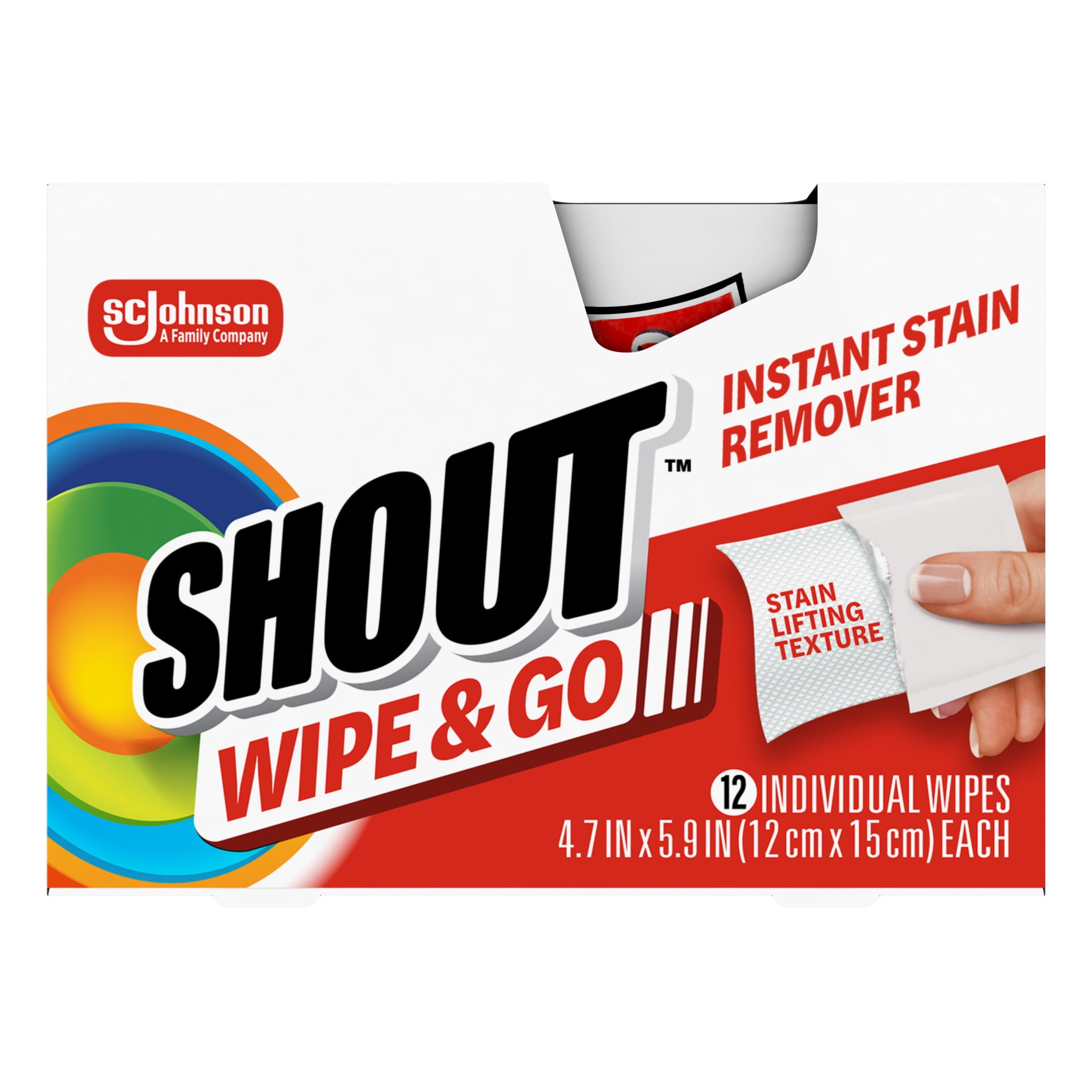 Shout Wipe & Go Instant Laundry Stain Remover Wipes (12 Count) 2rhd6