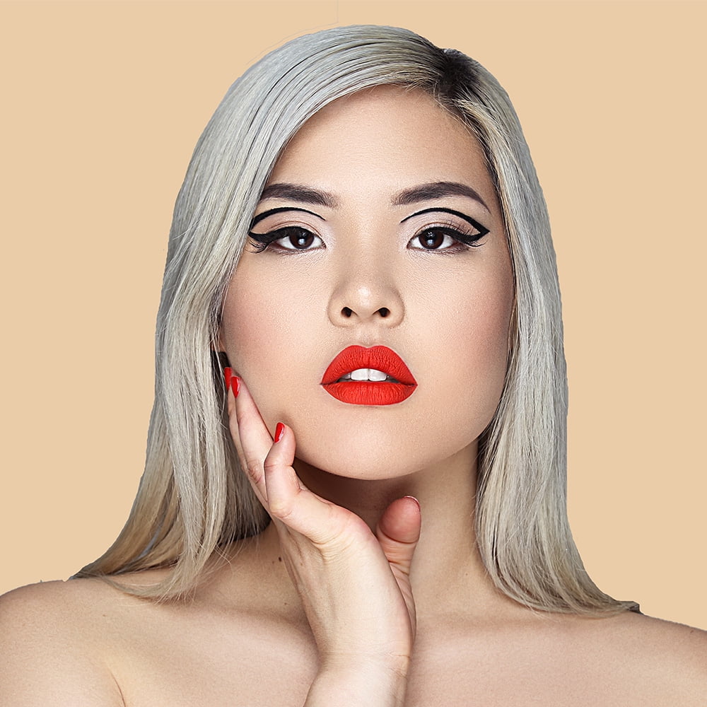 The Lip Bar Vegan Matte Liquid Lipstick Boy Trouble Long-Lasting Comfortable Formula (Orange, 0.24 fl oz) w1tbk