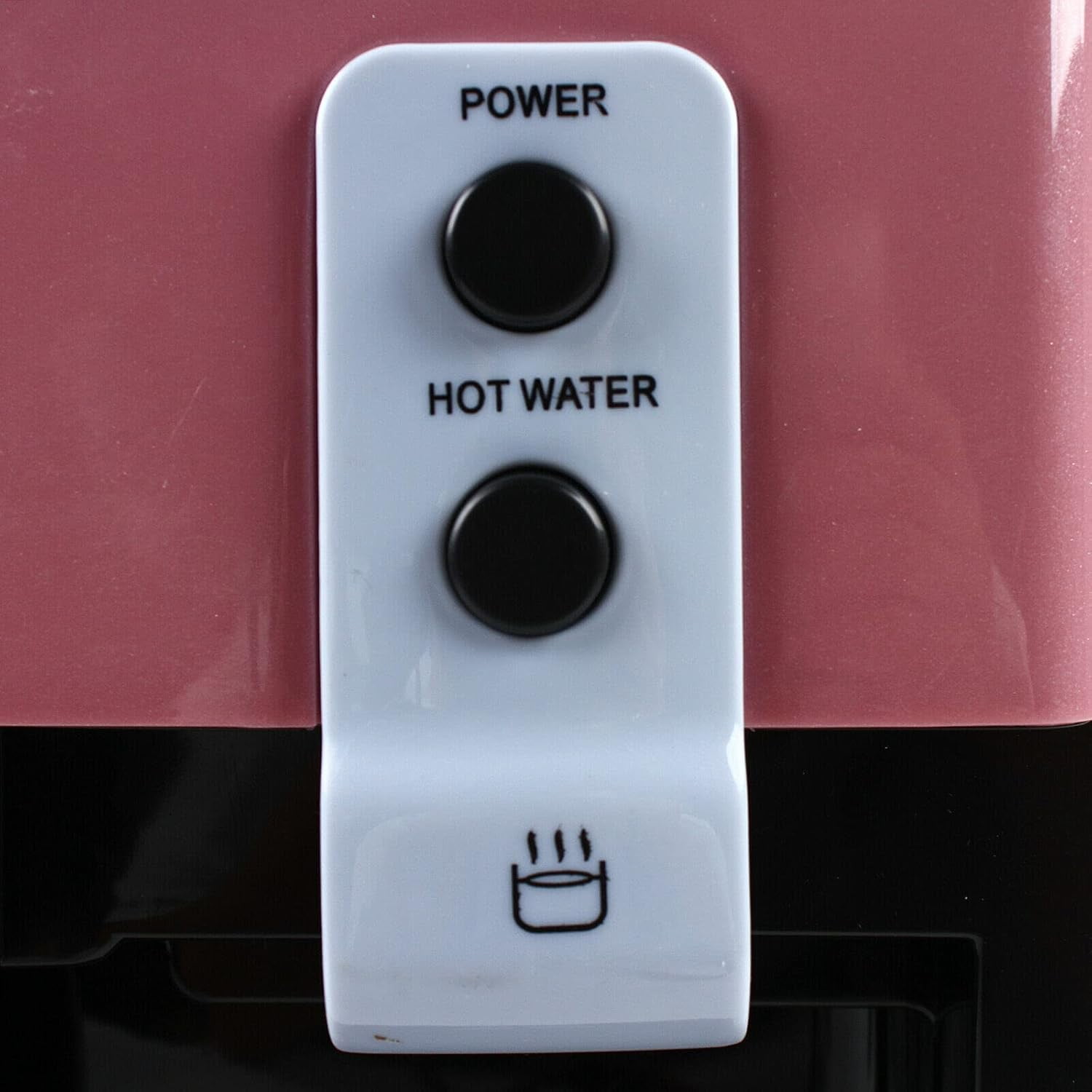 Generic Water Dispenser Top Loading Countertop Water Cooler with Hot and Cold Temperature Settings (Pink, 5 gal) 5cf33