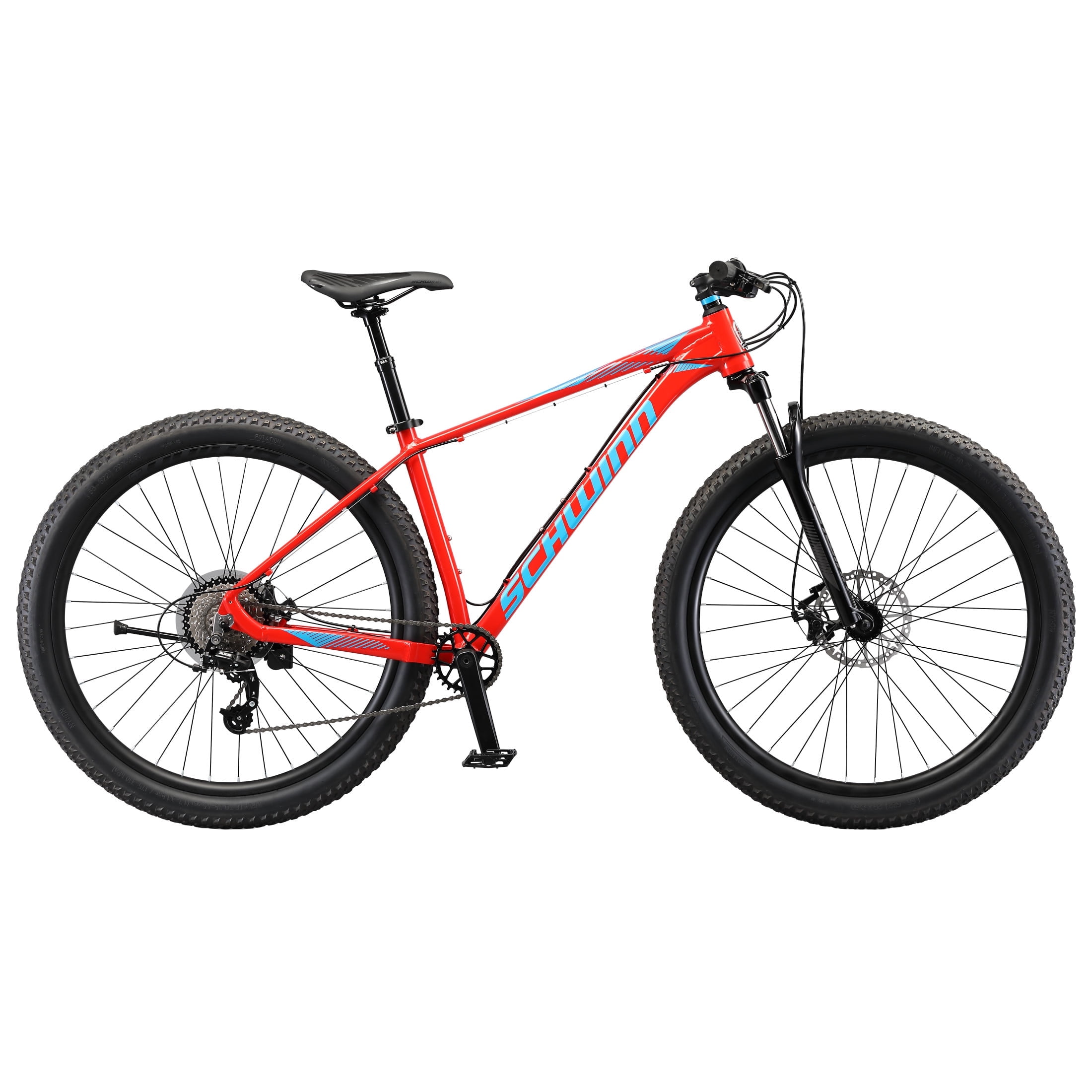 Schwinn Axum DP Mountain Bike, Durable Aluminum Frame, 29 in Wheels, 8 Speeds (Red, 19 in Frame) zgxuw