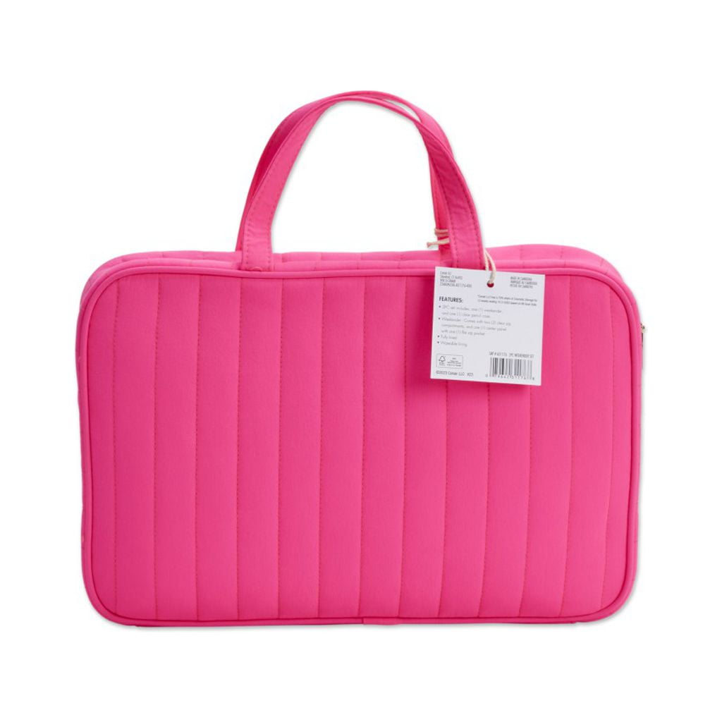 Conair Sophia Joy 2-Piece Weekender Cosmetic Bag Set (Pink, 2-Piece) ueuad