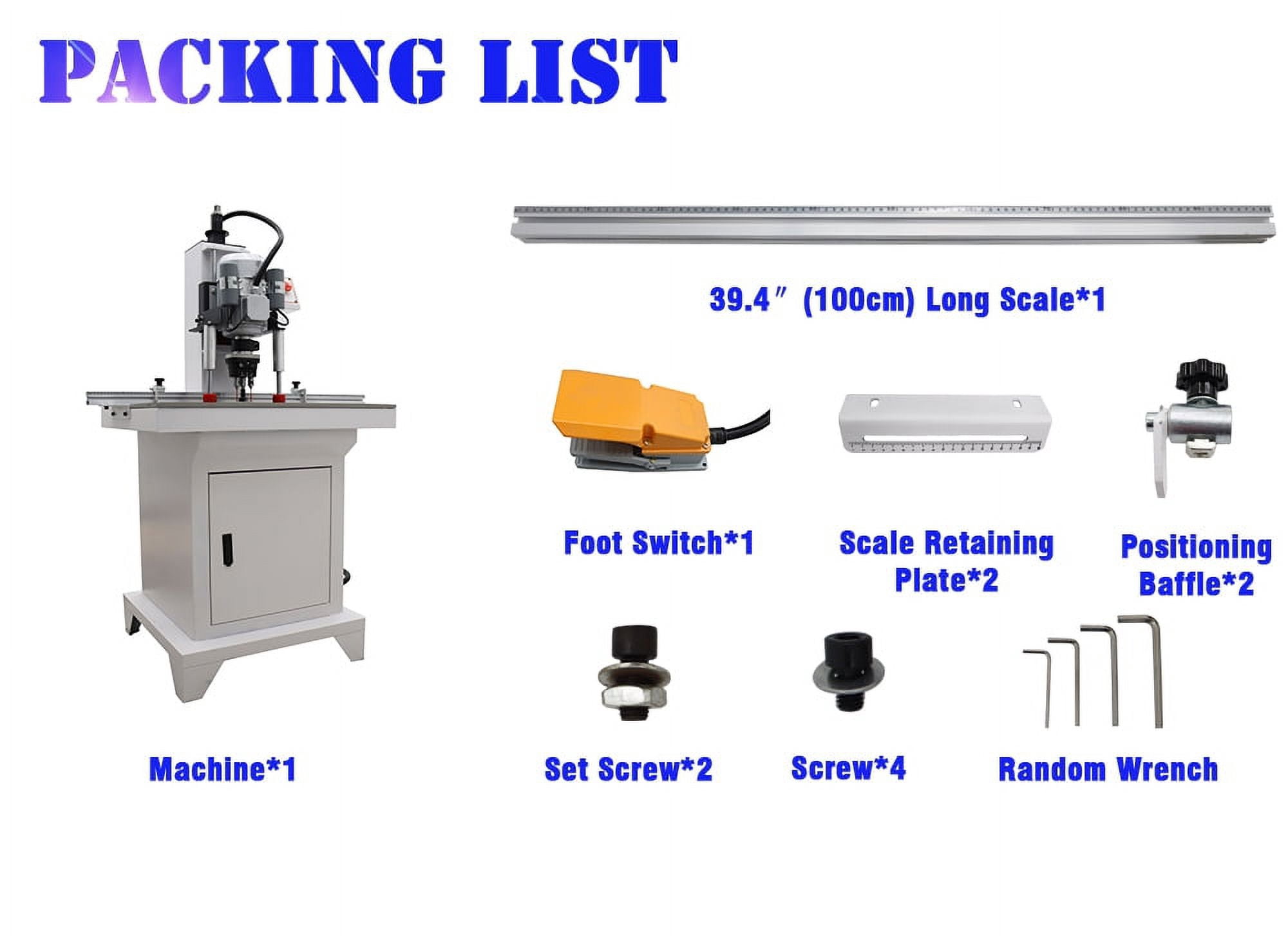 Maisutseb Pneumatic Hinge Boring Insertion Machine Woodworking Drill Press (2.7 in Stroke) zqylq