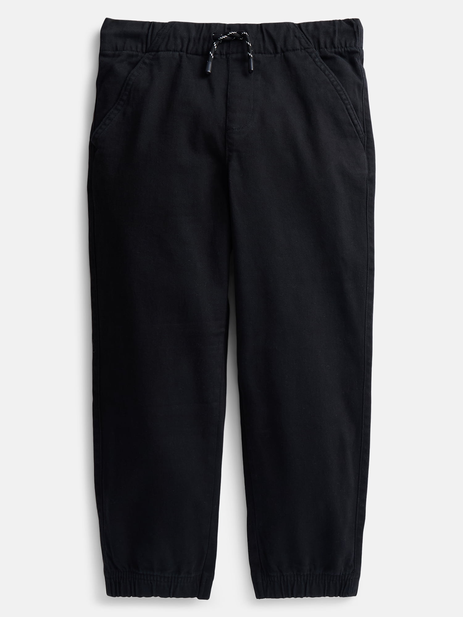 Wonder Nation Little Boys' Woven Twill Pants (Black, Size 4-10) zb6ad