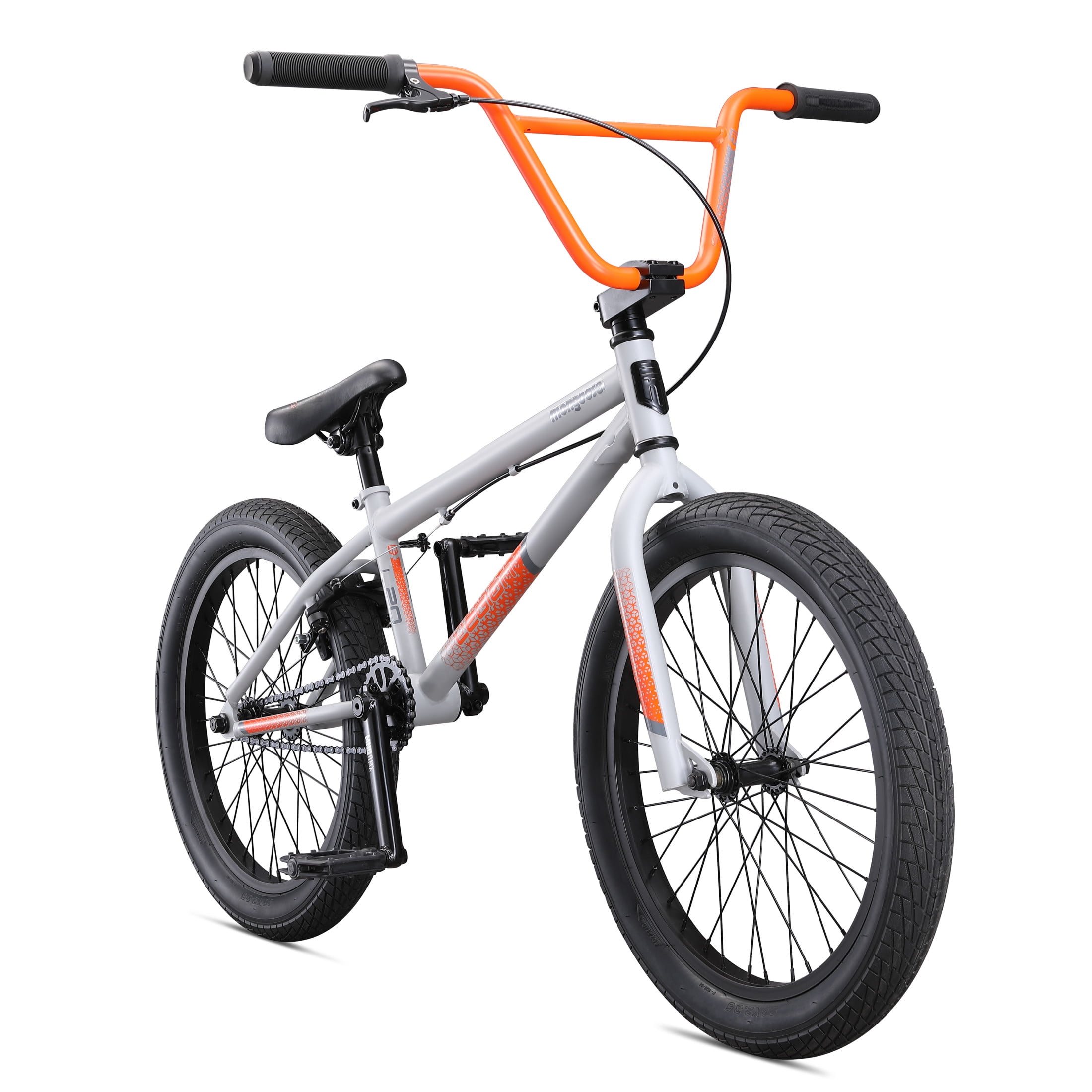 Mongoose Legion L20 Freestyle BMX Bike, Durable Steel Frame, Beginner-Friendly Design (Grey, 20 in) yk1ic