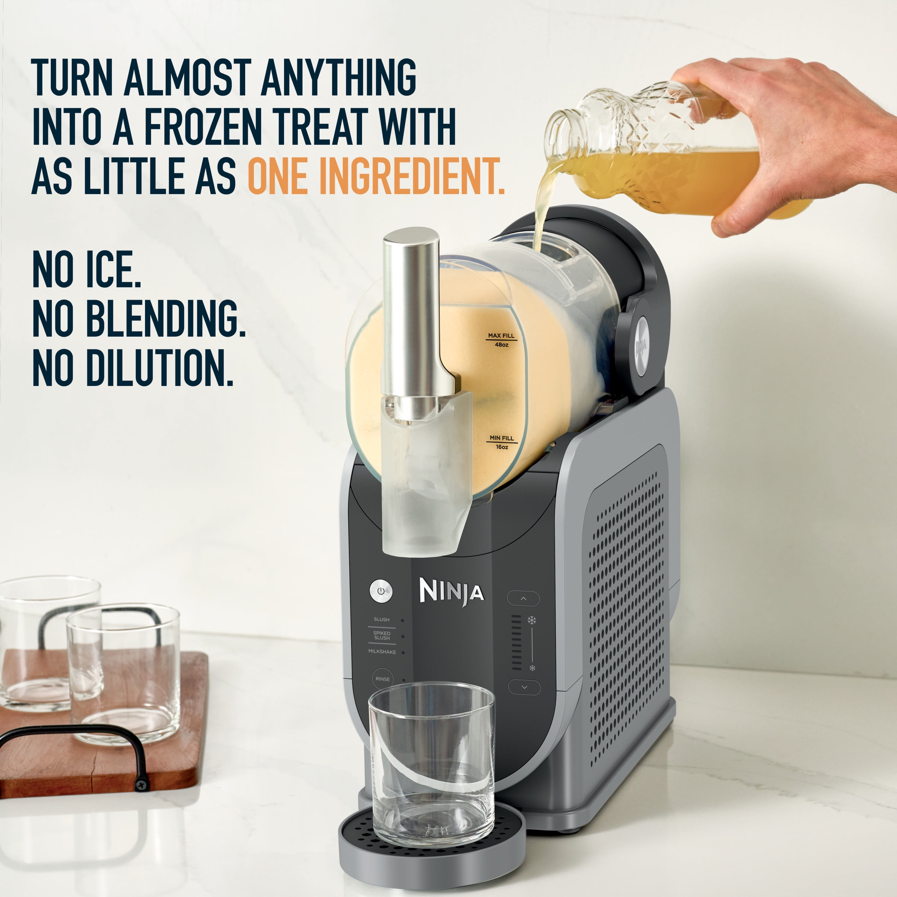 Ninja SLUSHi Frozen Drink Maker with RapidChill Technology (Gray, 72 fl oz) ap95f