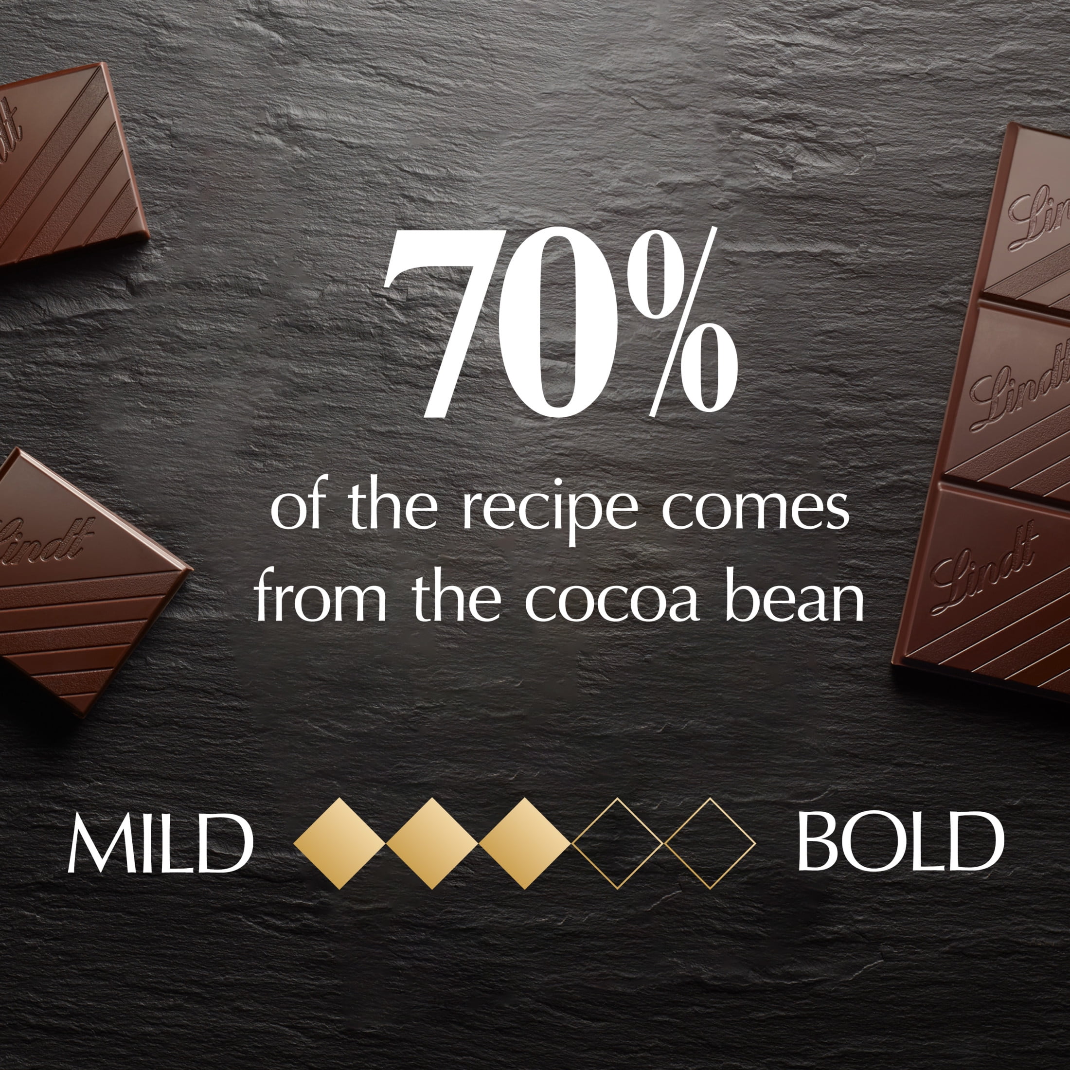 Lindt EXCELLENCE 70% Cocoa Dark Chocolate Bar, Premium Gourmet Dark Chocolate (3.5 oz) 9900k
