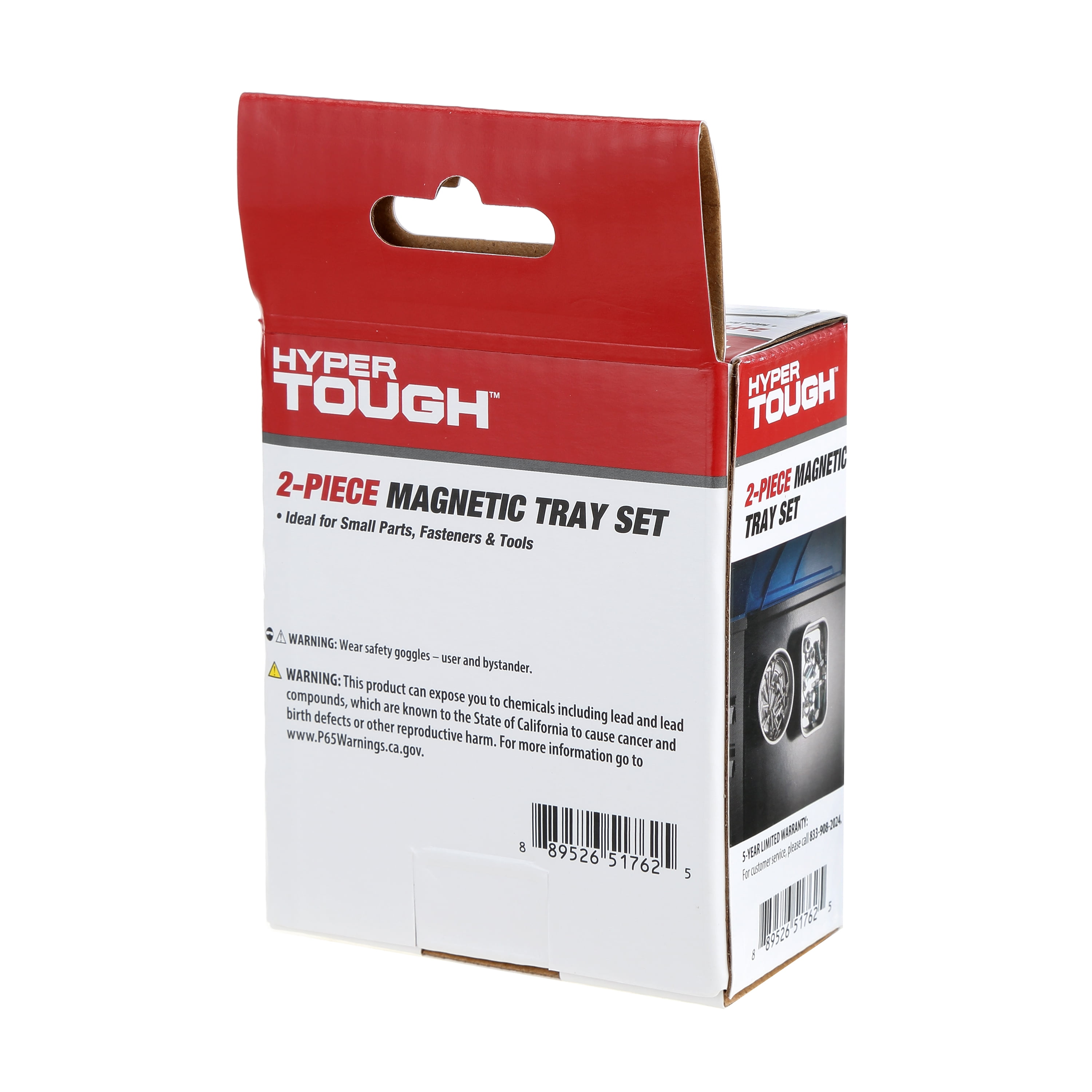 Hyper Tough Magnetic Parts Tray Set (2-Piece, 2.55 in x 3.66 in x 0.54 in) psxwf