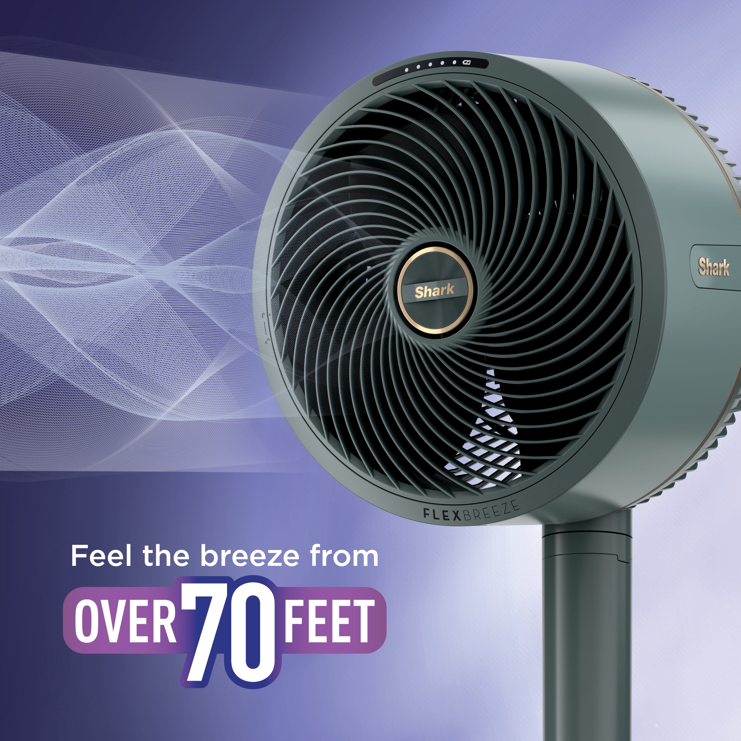 Shark FlexBreeze Portable Outdoor & Indoor Fan with InstaCool Misting Attachment (Grey, 13 lb) wr8bp