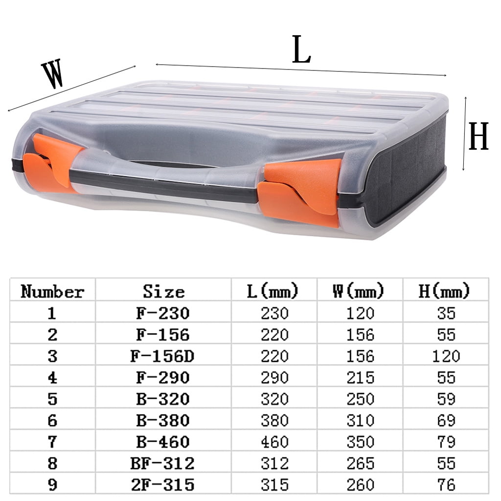 CHANCELAND Hardware Storage Organizer Box (Clear, 8.5 in x 5.5 in x 1.5 in) w3o3w