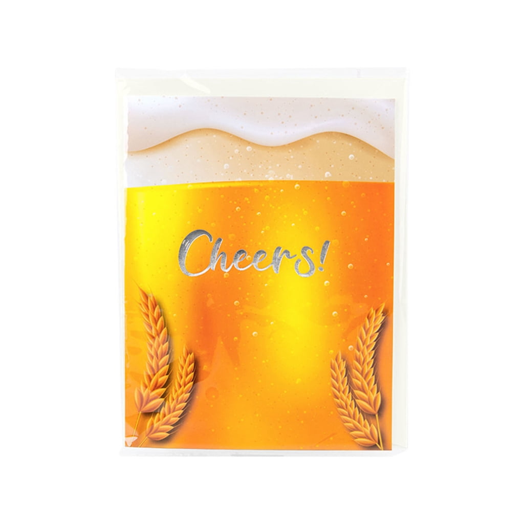 JZROCKER 3D Pop-Up Beer Greeting Card for Father's Day Birthday Anniversary (6 in x 6 in) qn8bk