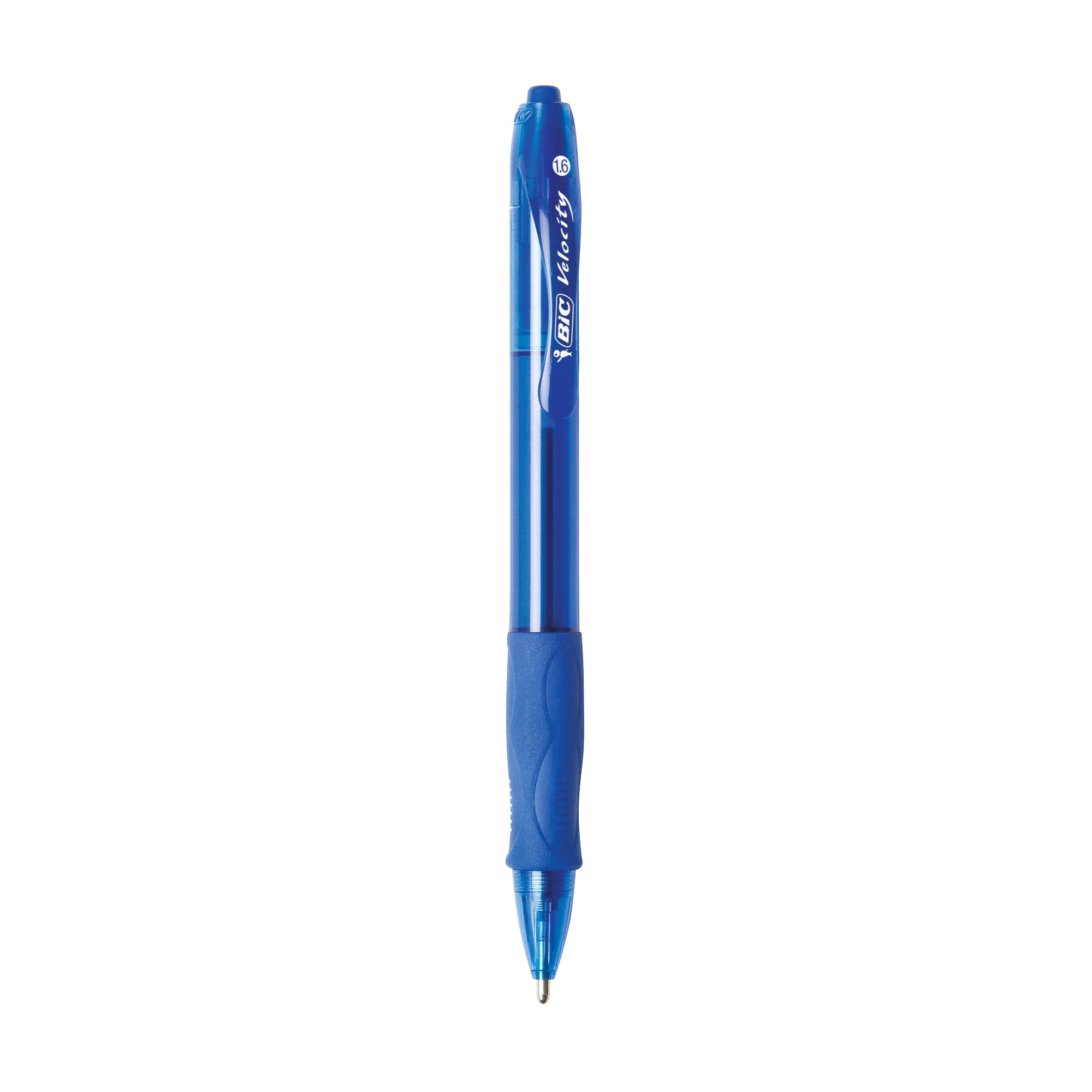 BIC Glide Retractable Ball Point Pen, Bold Point, Smooth Writing Ink (Blue, 4 Count) ivcn7