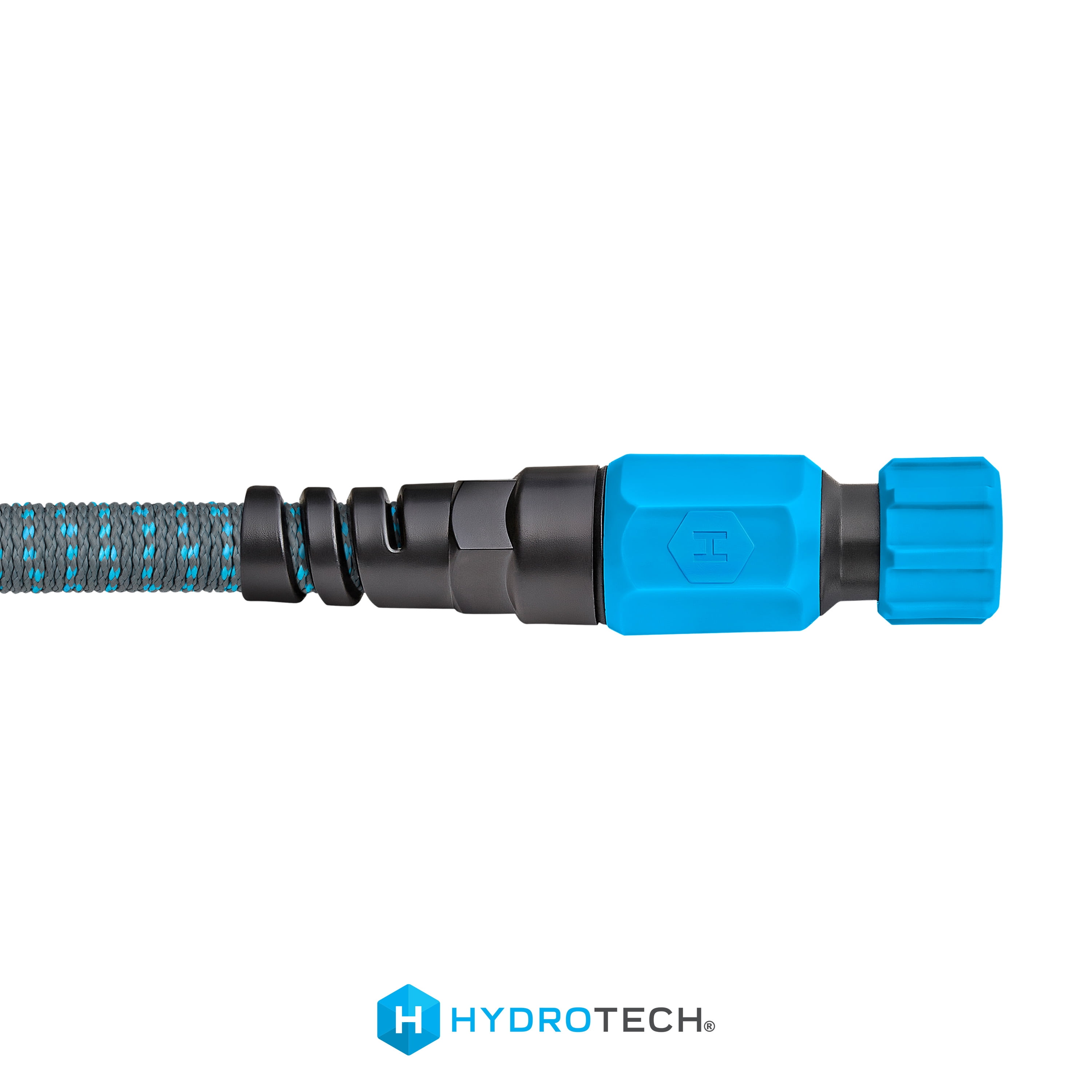 HydroTech Expandable Garden Hose, Burst-Proof Heavy-Duty Flexible Water Hose (Blue, 25 ft.) ztkav