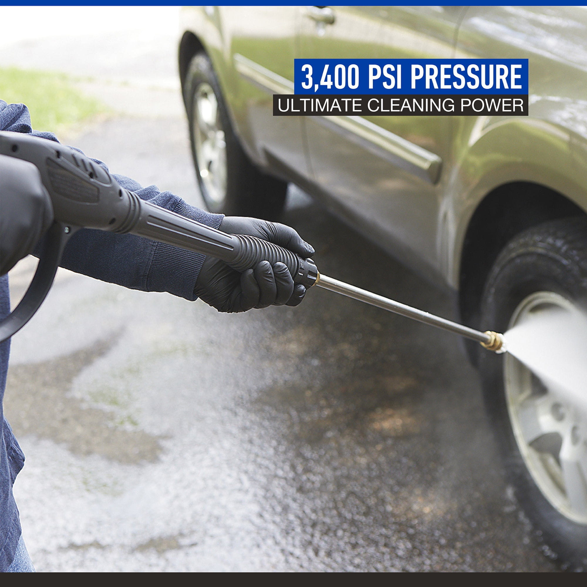 Powerhorse Gas Cold Water Pressure Washer (3400 PSI, 2.7 GPM) 168no