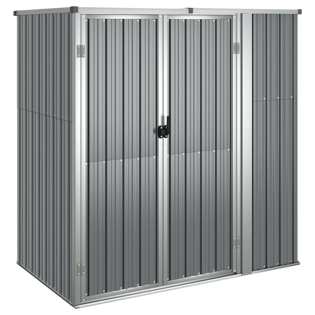 vidaXL Outdoor Storage Shed with Lockable Door (Black, 88.6 in x 35 in x 62.6 in) welud